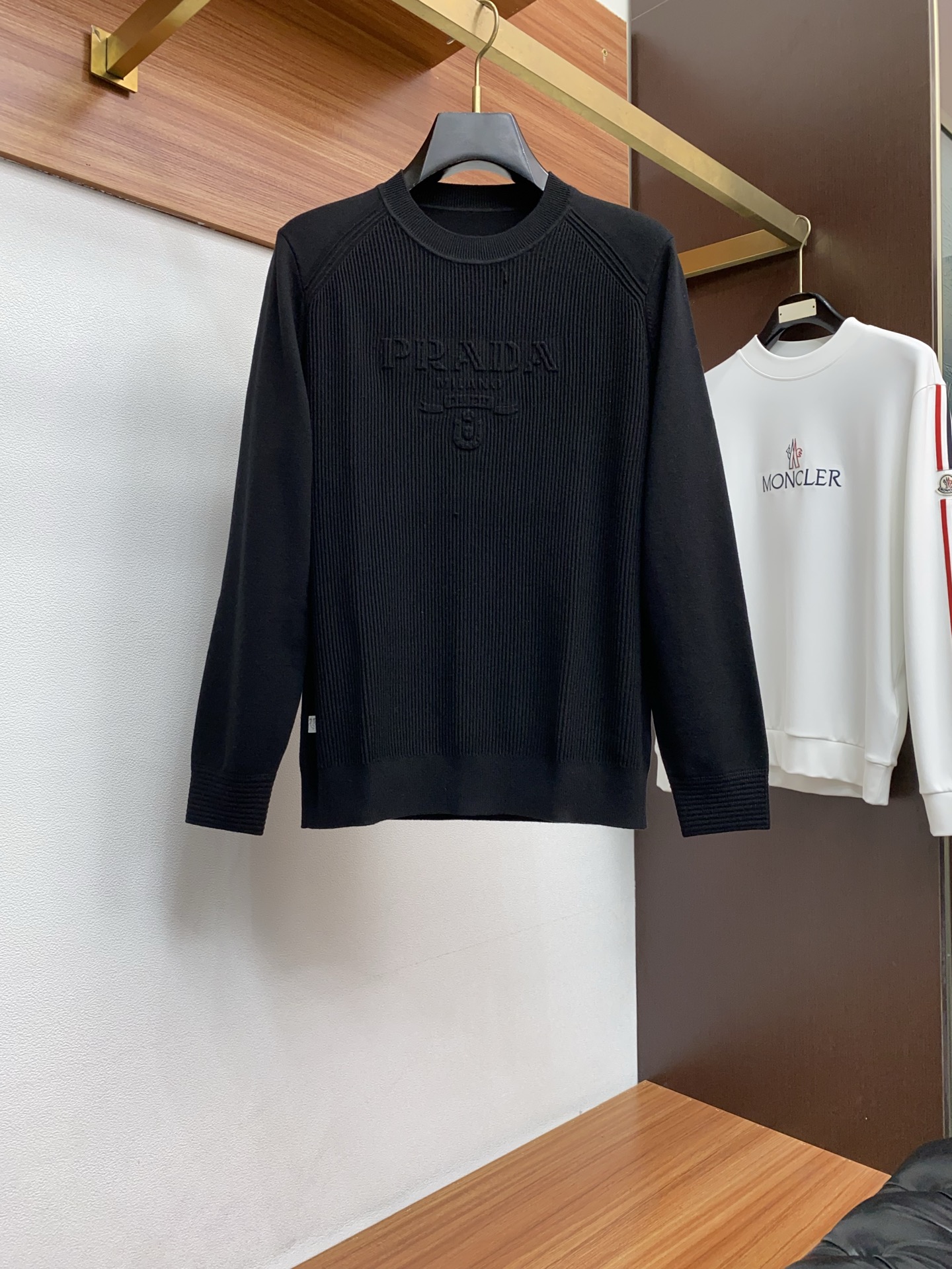 Prada Male Basic Clothing Wool
