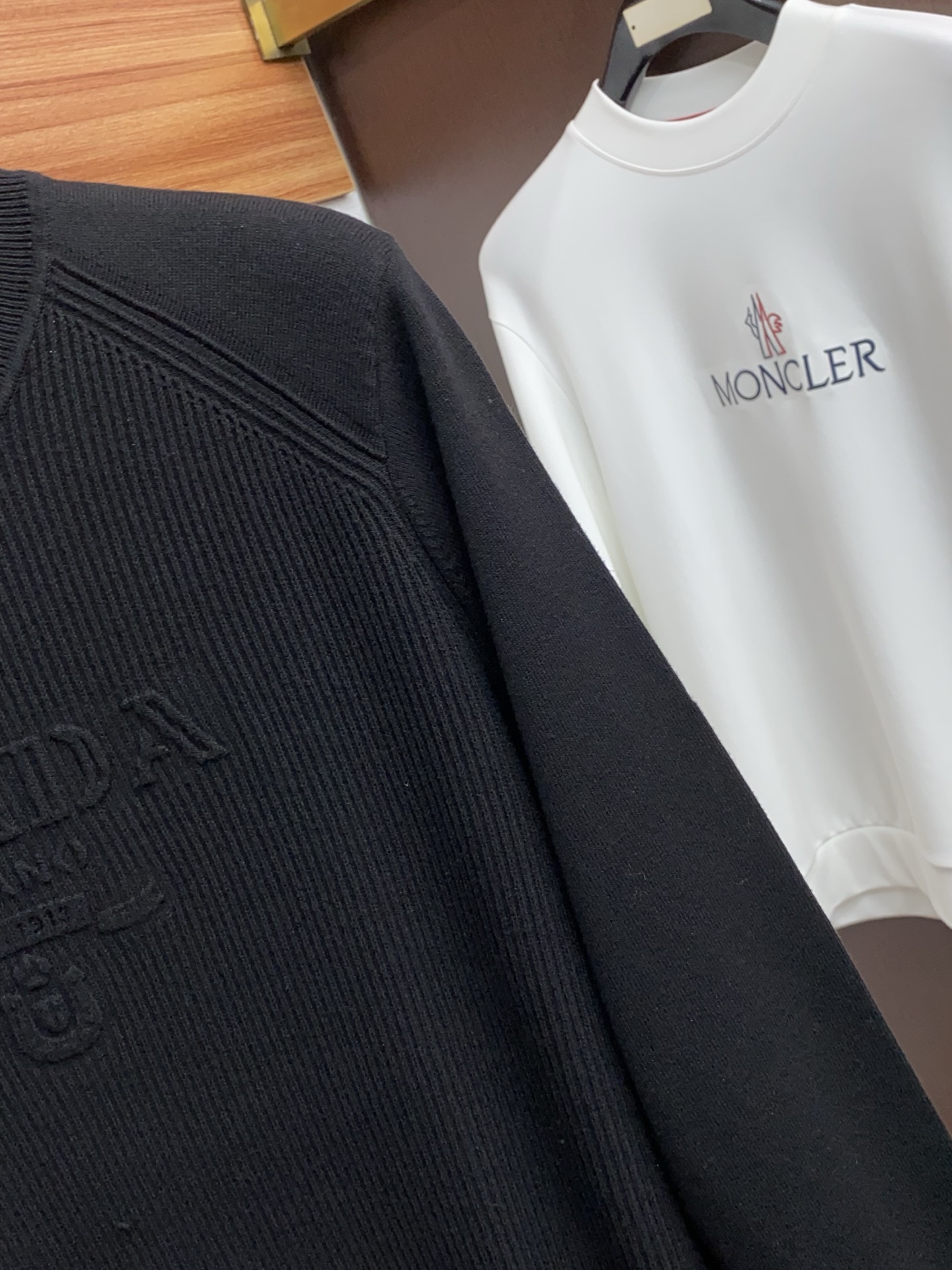 Prada Male Basic Clothing Wool