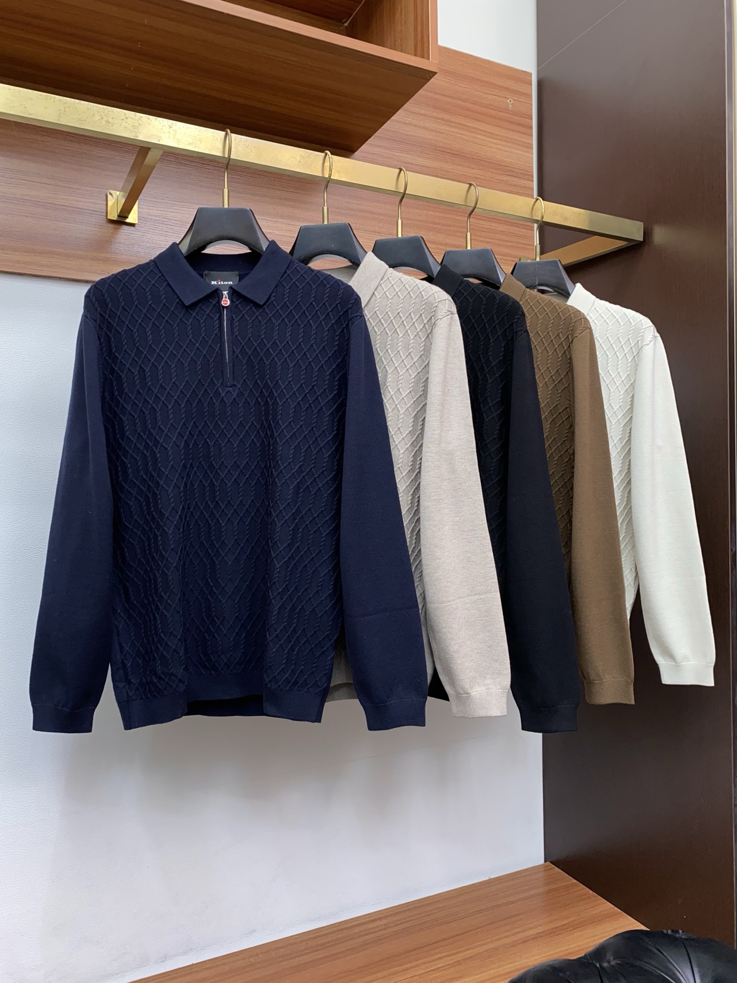 Kiton Male Basic Clothing Wool M-l-xl