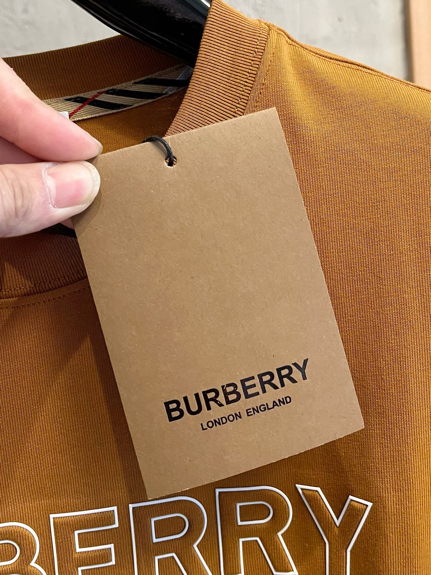 Burberry Couple Basic Clothing Cotton Black S-m-l-xl-xxl