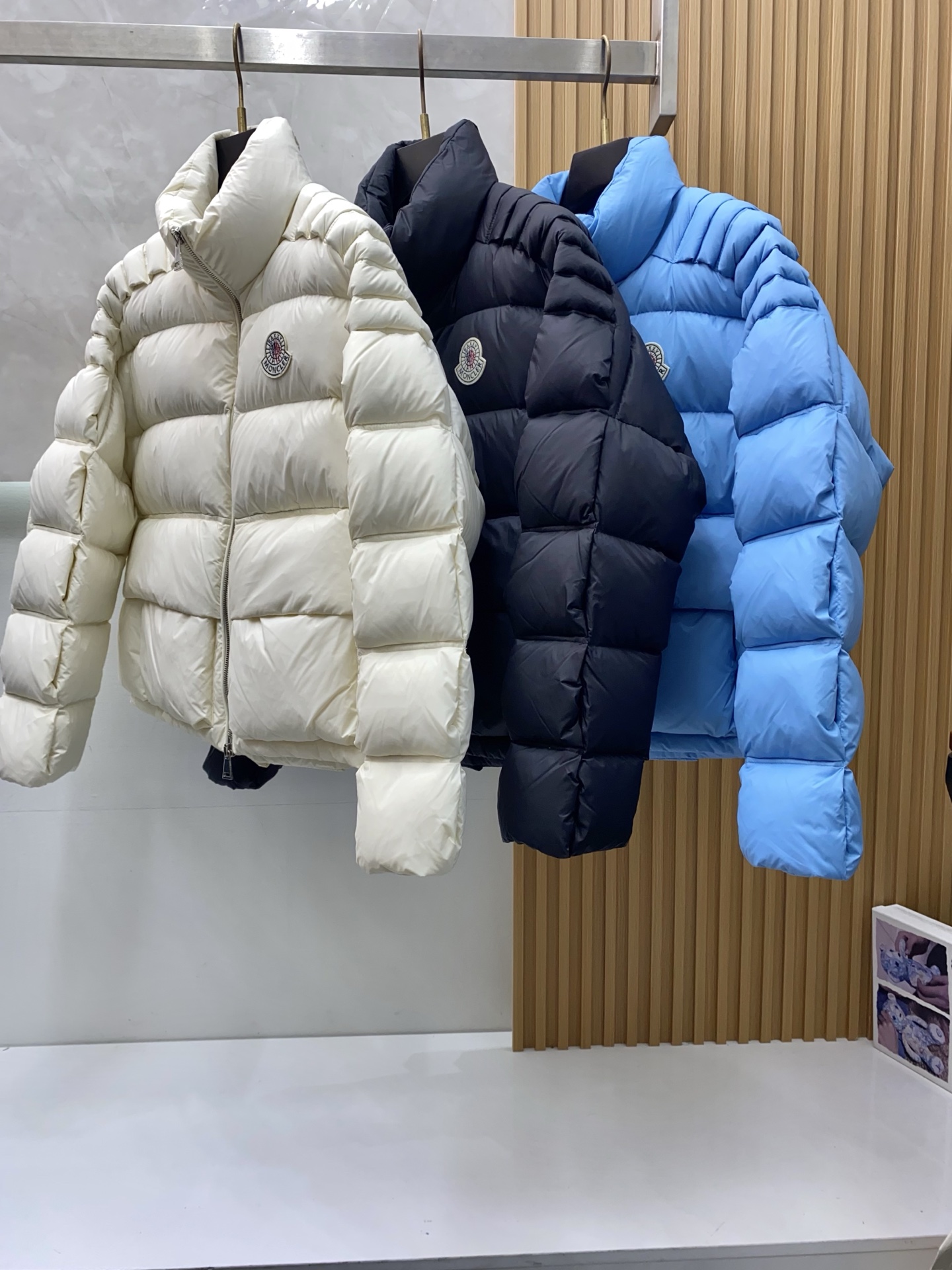 Moncler Male Down Jacket White Duck Down Hooded M-l-xl
