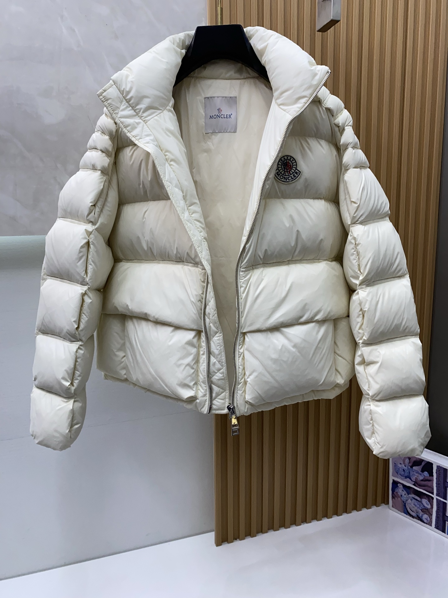 Moncler Male Down Jacket White Duck Down Hooded M-l-xl