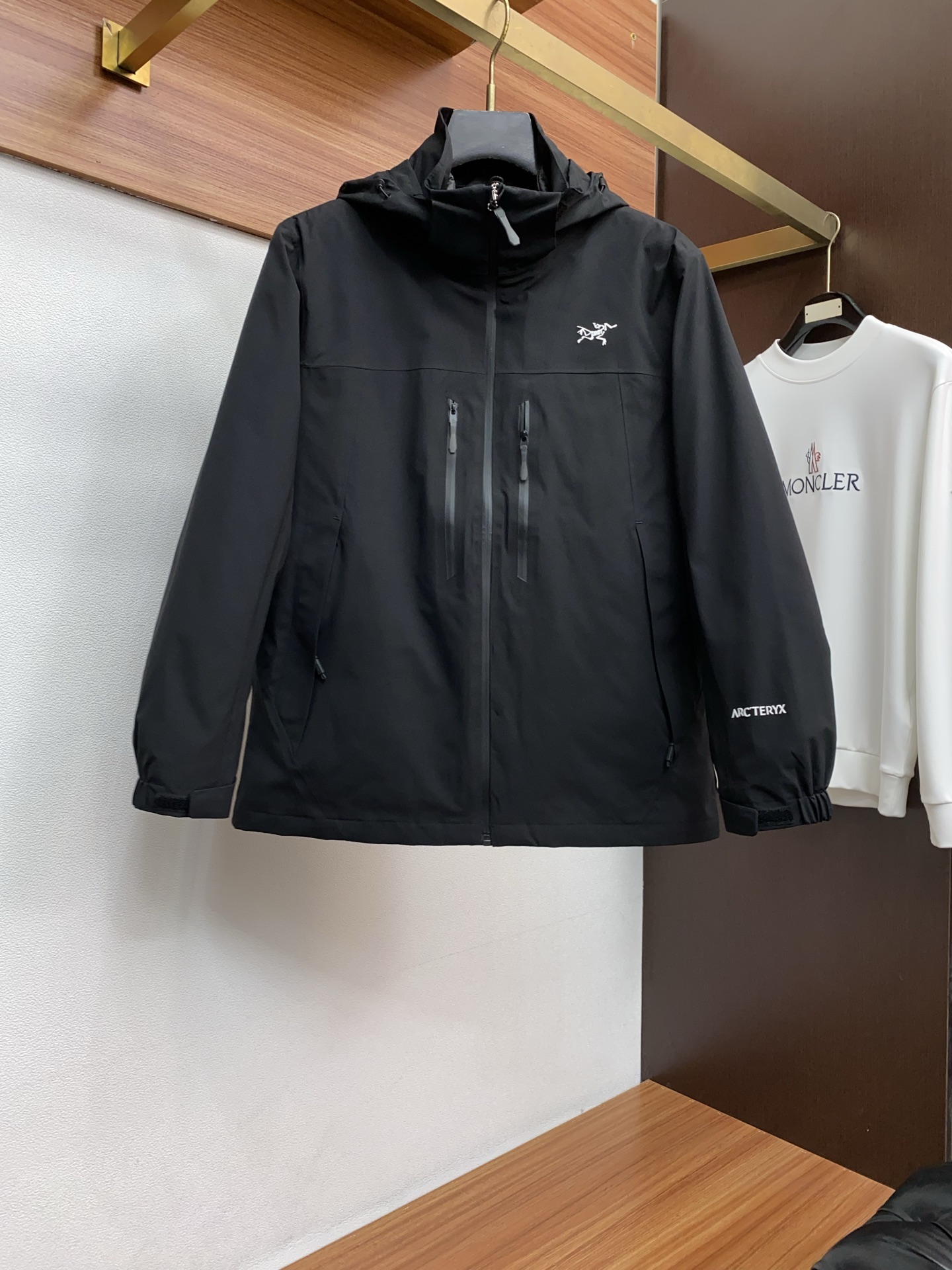 Arcteryx Male Down Jacket White Duck Down Hooded S-l-xl