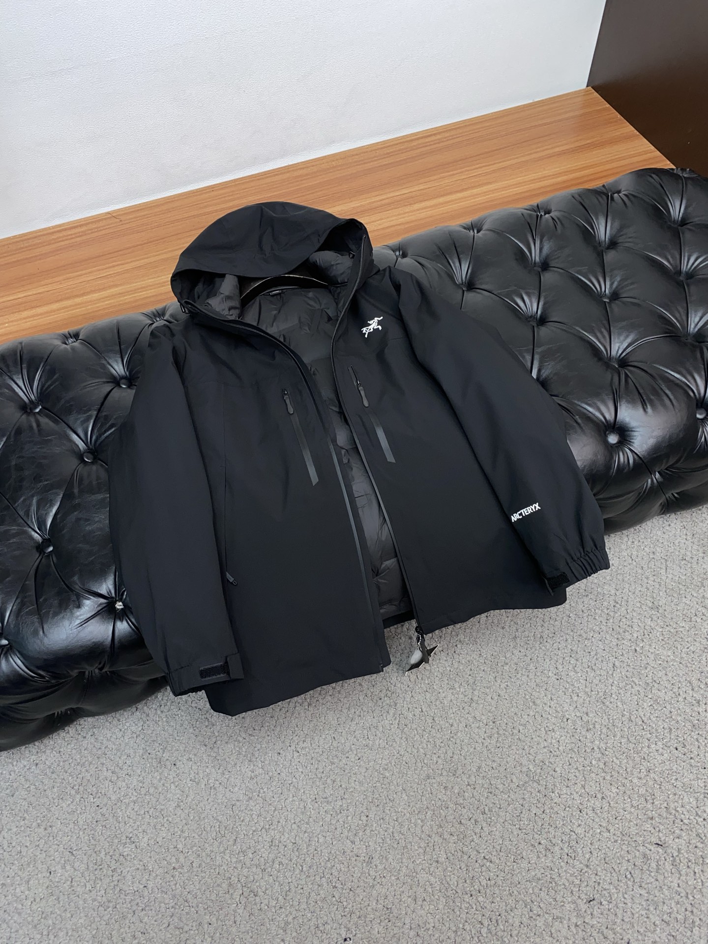 Arcteryx Male Down Jacket White Duck Down Hooded S-l-xl