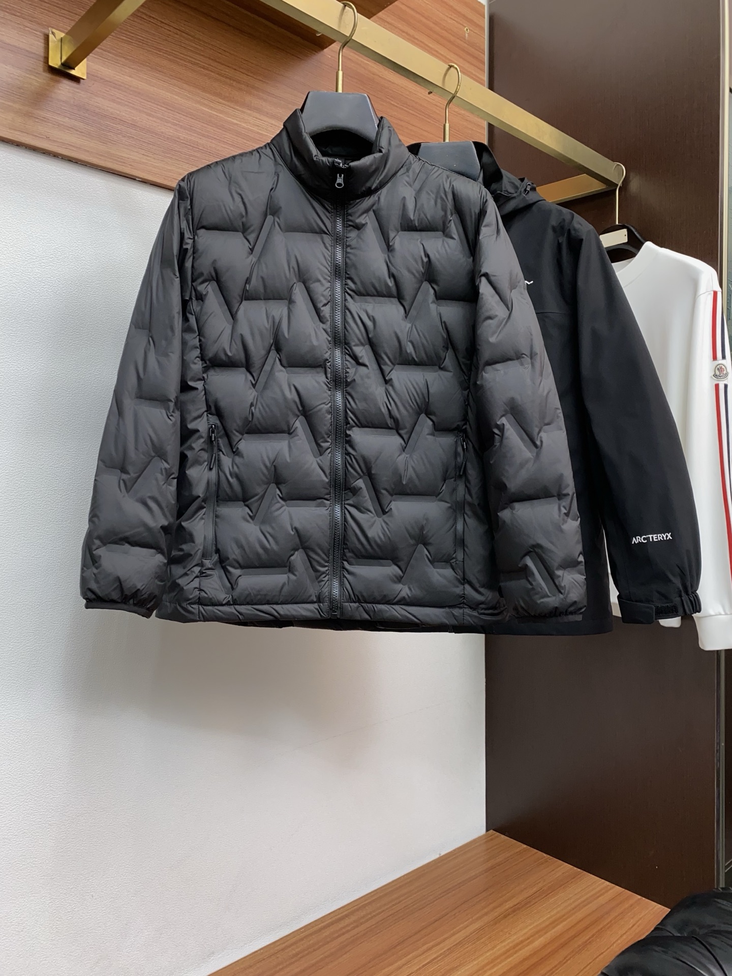 Arcteryx Male Down Jacket White Duck Down Hooded S-l-xl