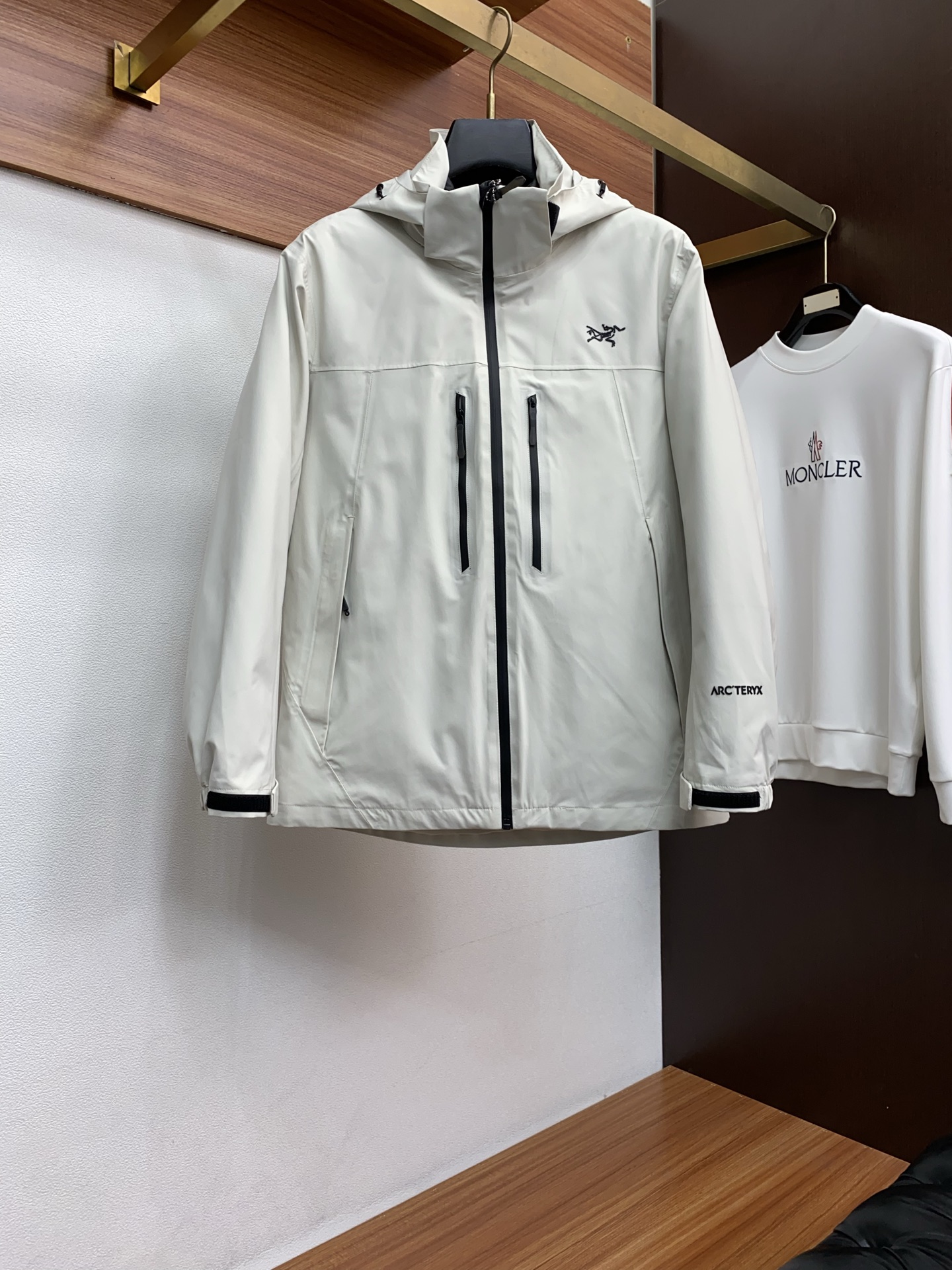 Arcteryx Male Down Jacket White Duck Down Hooded S-l-xl
