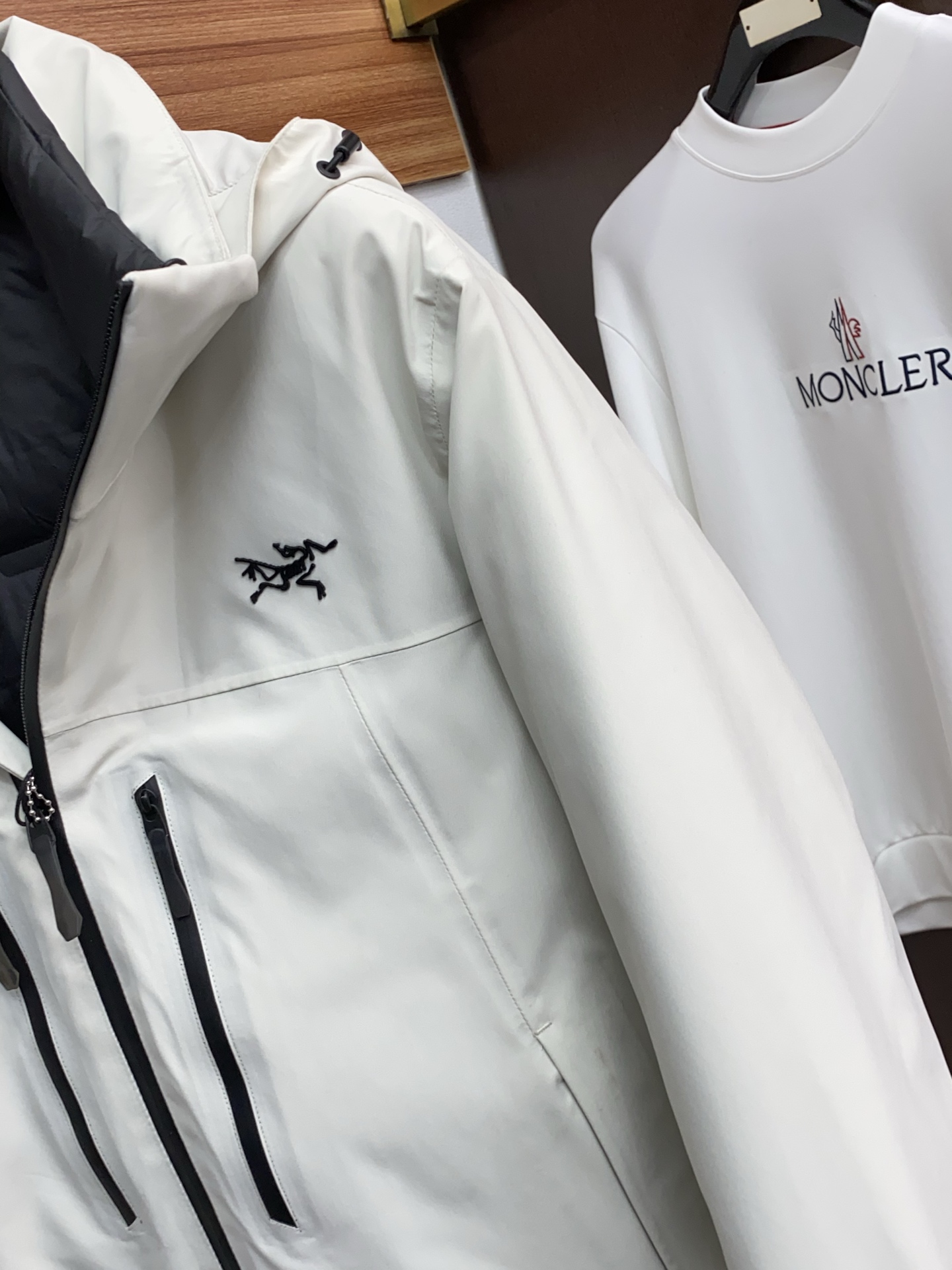 Arcteryx Male Down Jacket White Duck Down Hooded S-l-xl