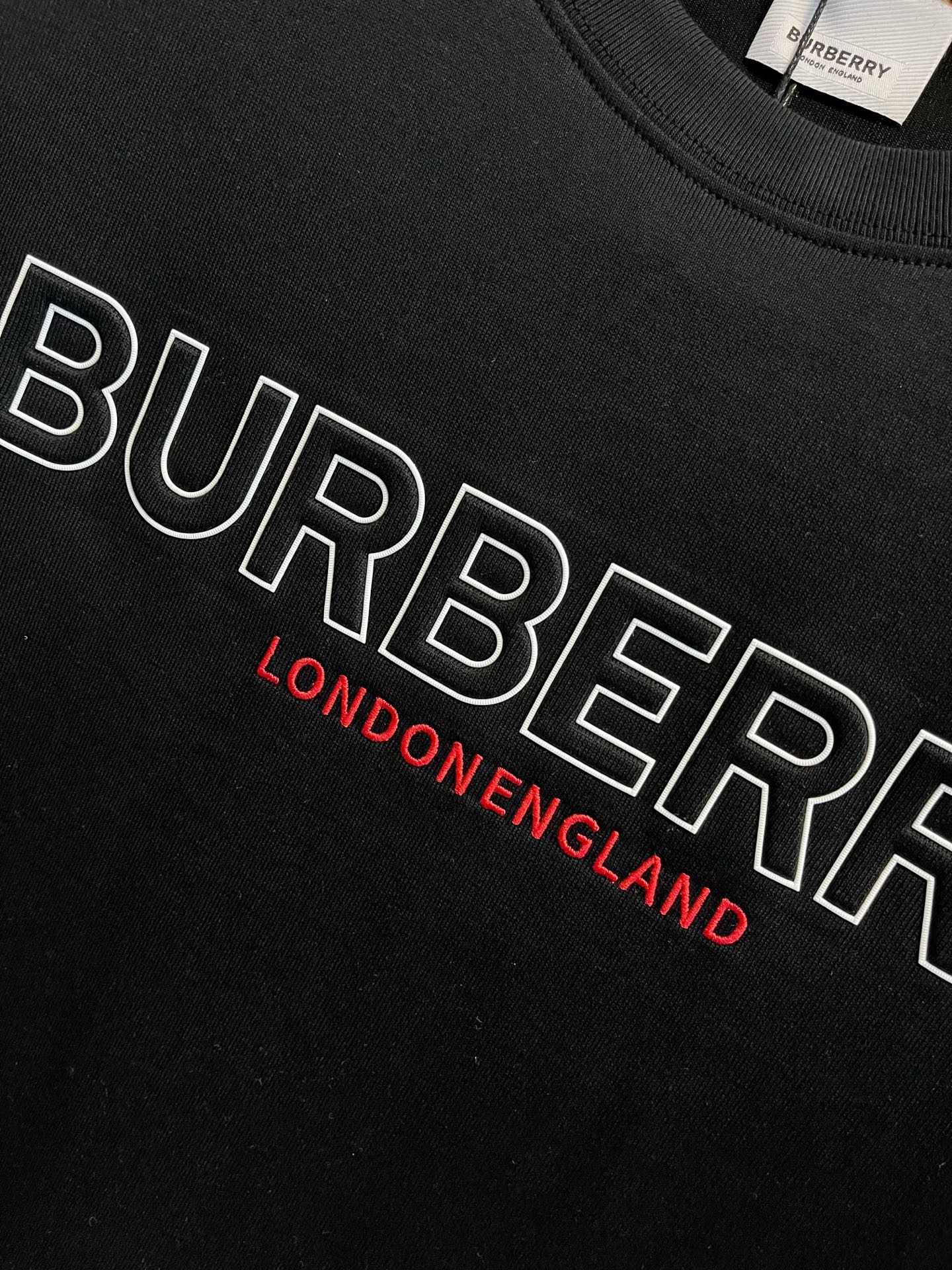 Burberry Couple Basic Clothing Cotton Black S-m-l-xl-xxl
