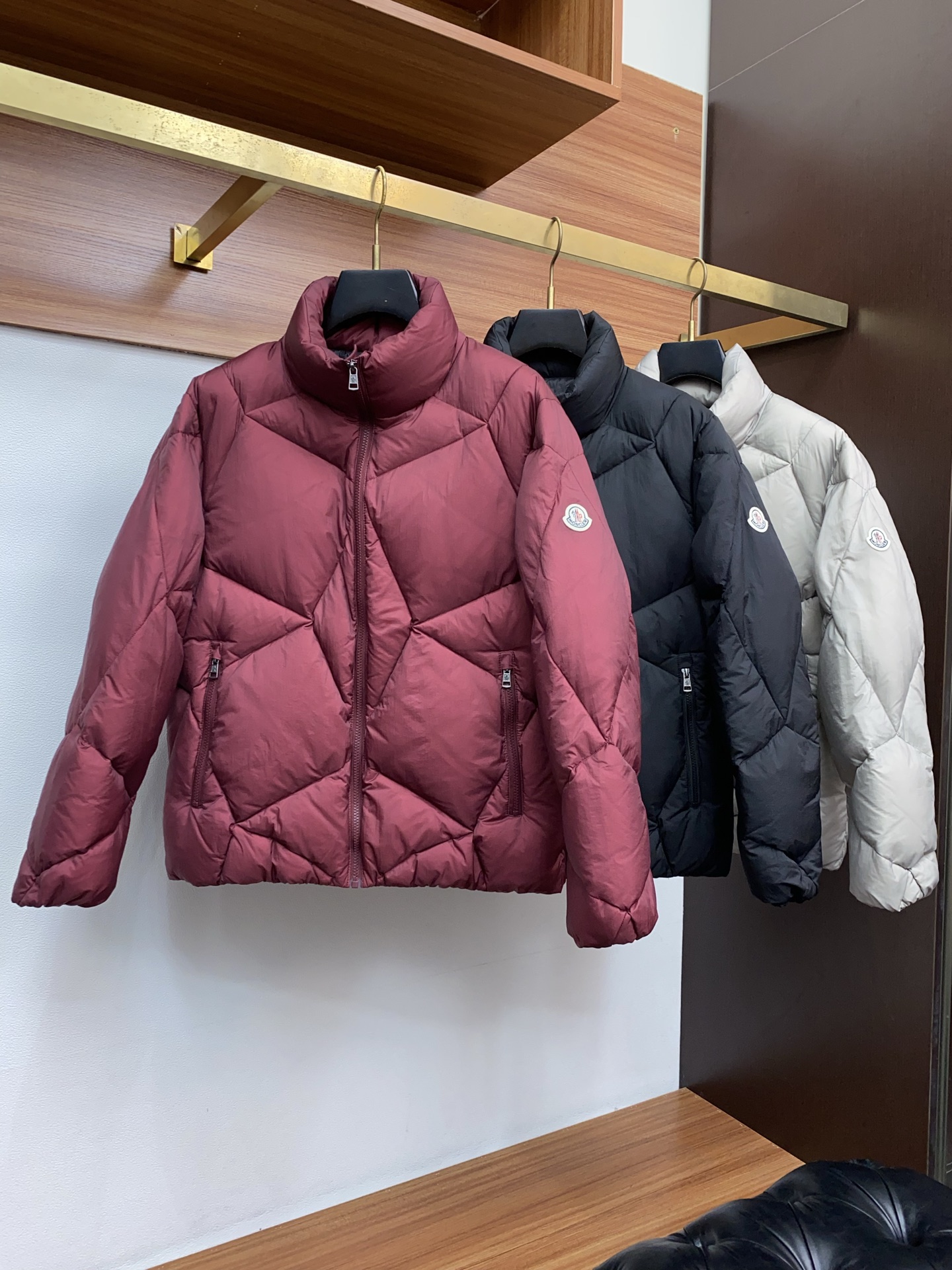 Moncler Male Down Jacket White Duck Down Hooded M-l-xl