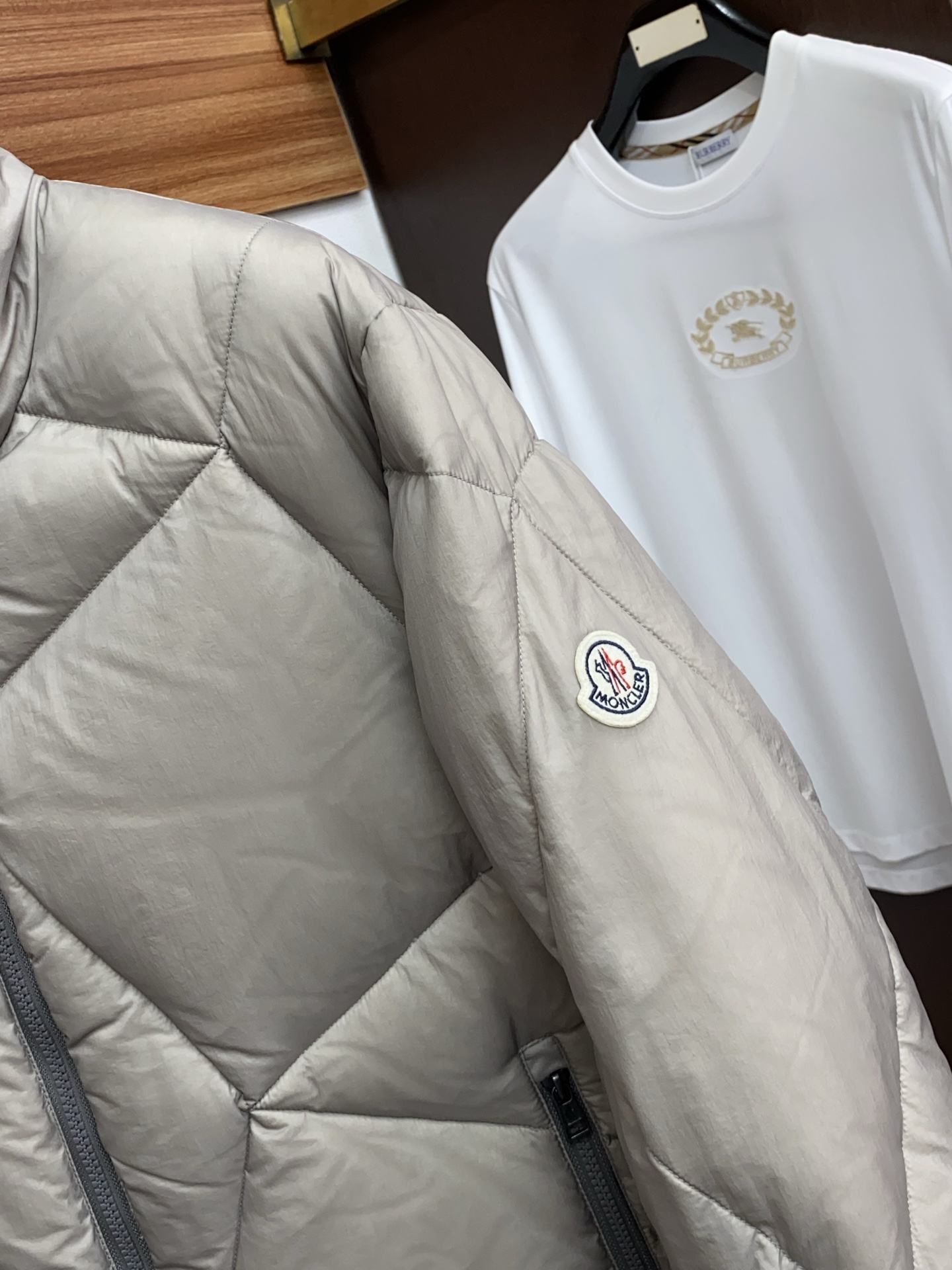 Moncler Male Down Jacket White Duck Down Hooded M-l-xl