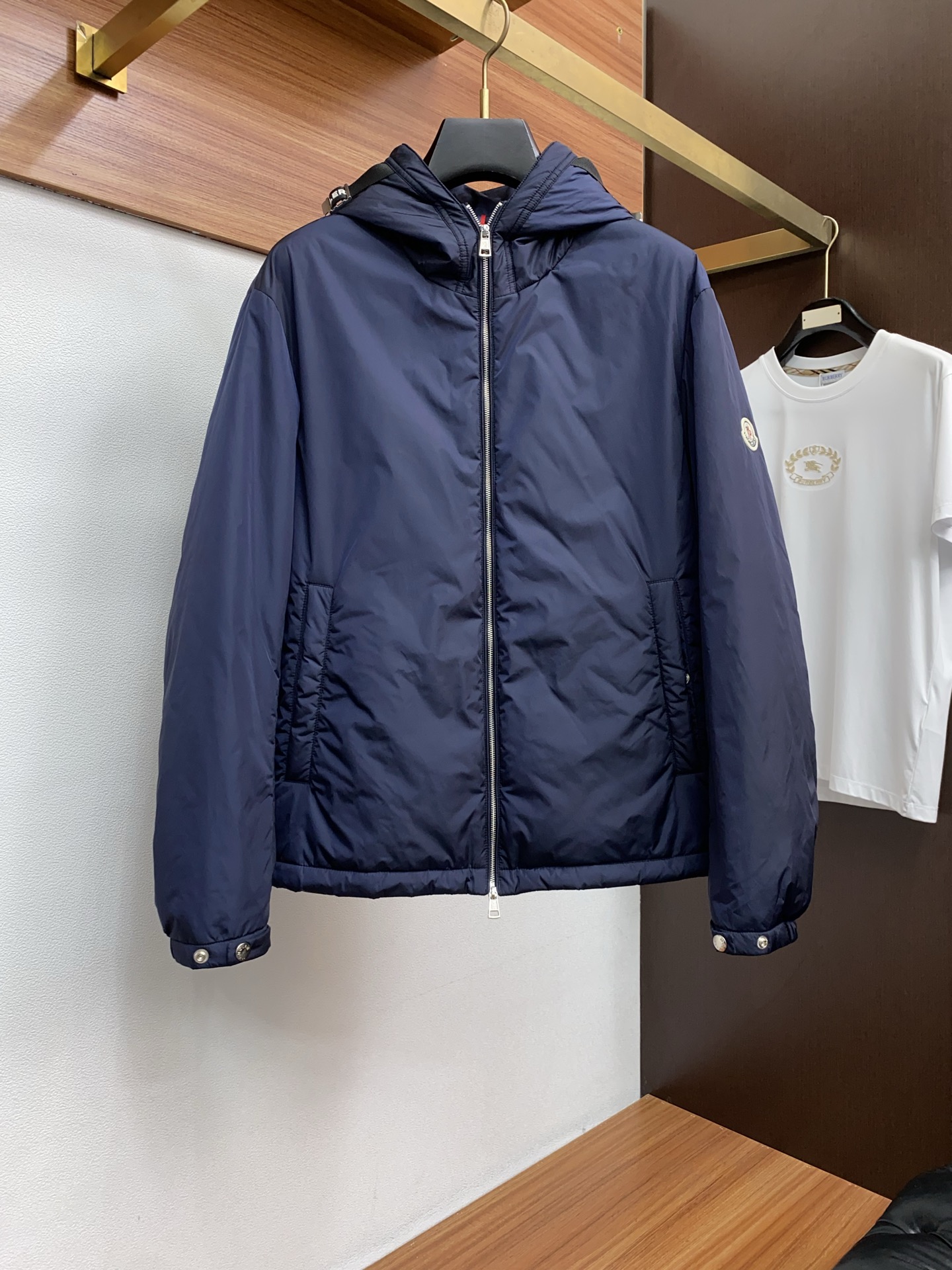 Moncler Male Down Jacket White Duck Down Hooded M-l-xl