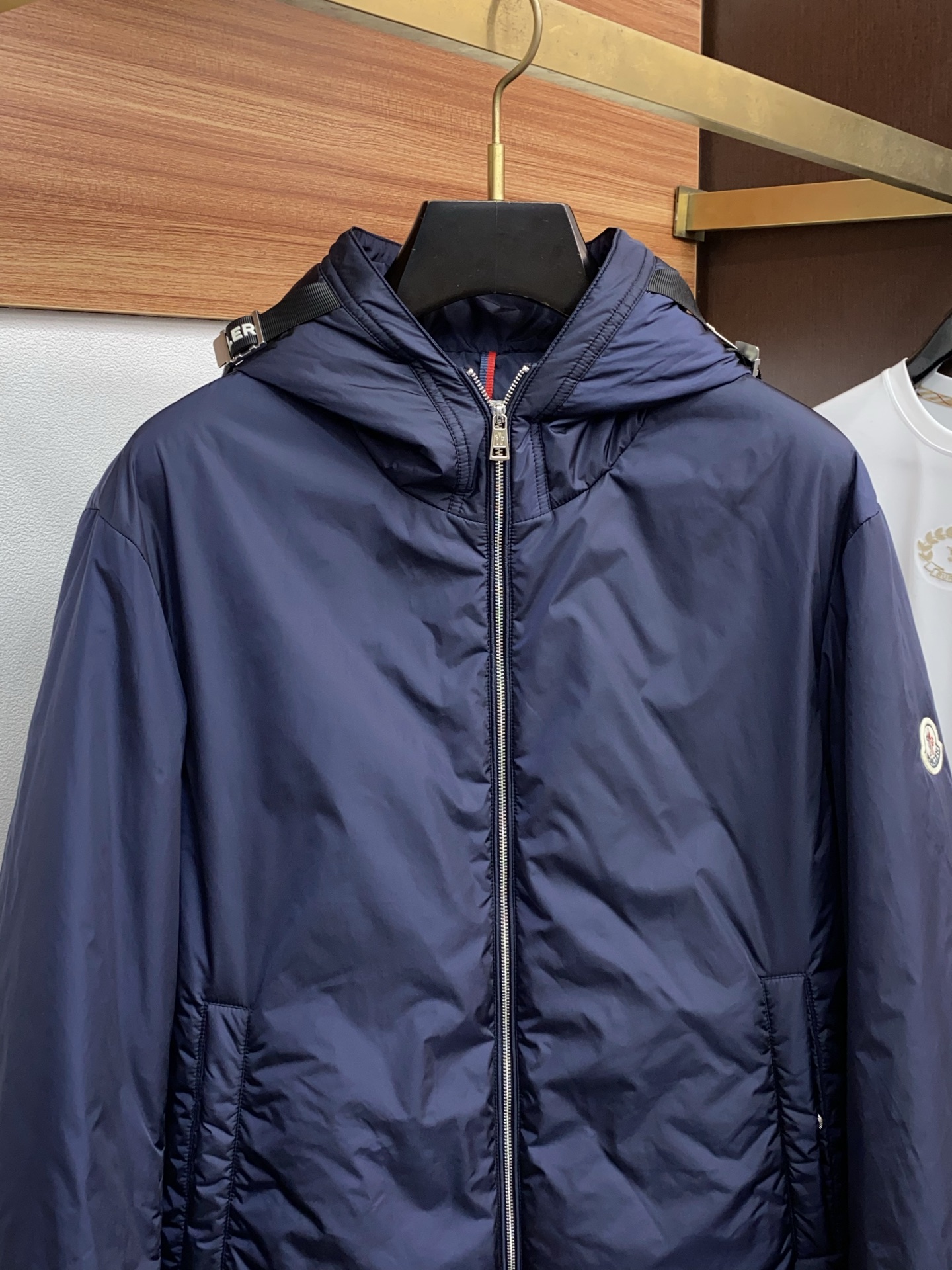 Moncler Male Down Jacket White Duck Down Hooded M-l-xl