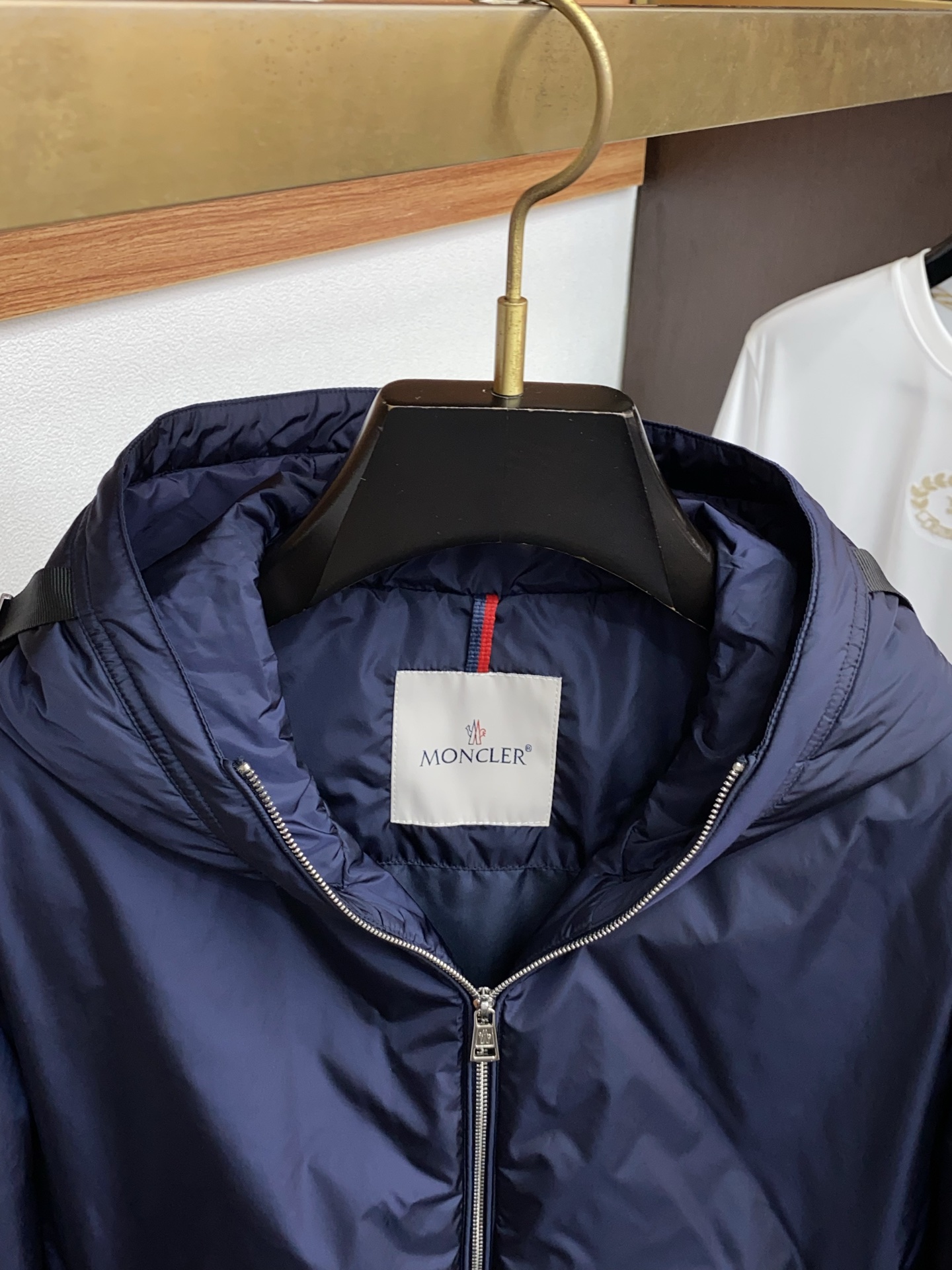 Moncler Male Down Jacket White Duck Down Hooded M-l-xl