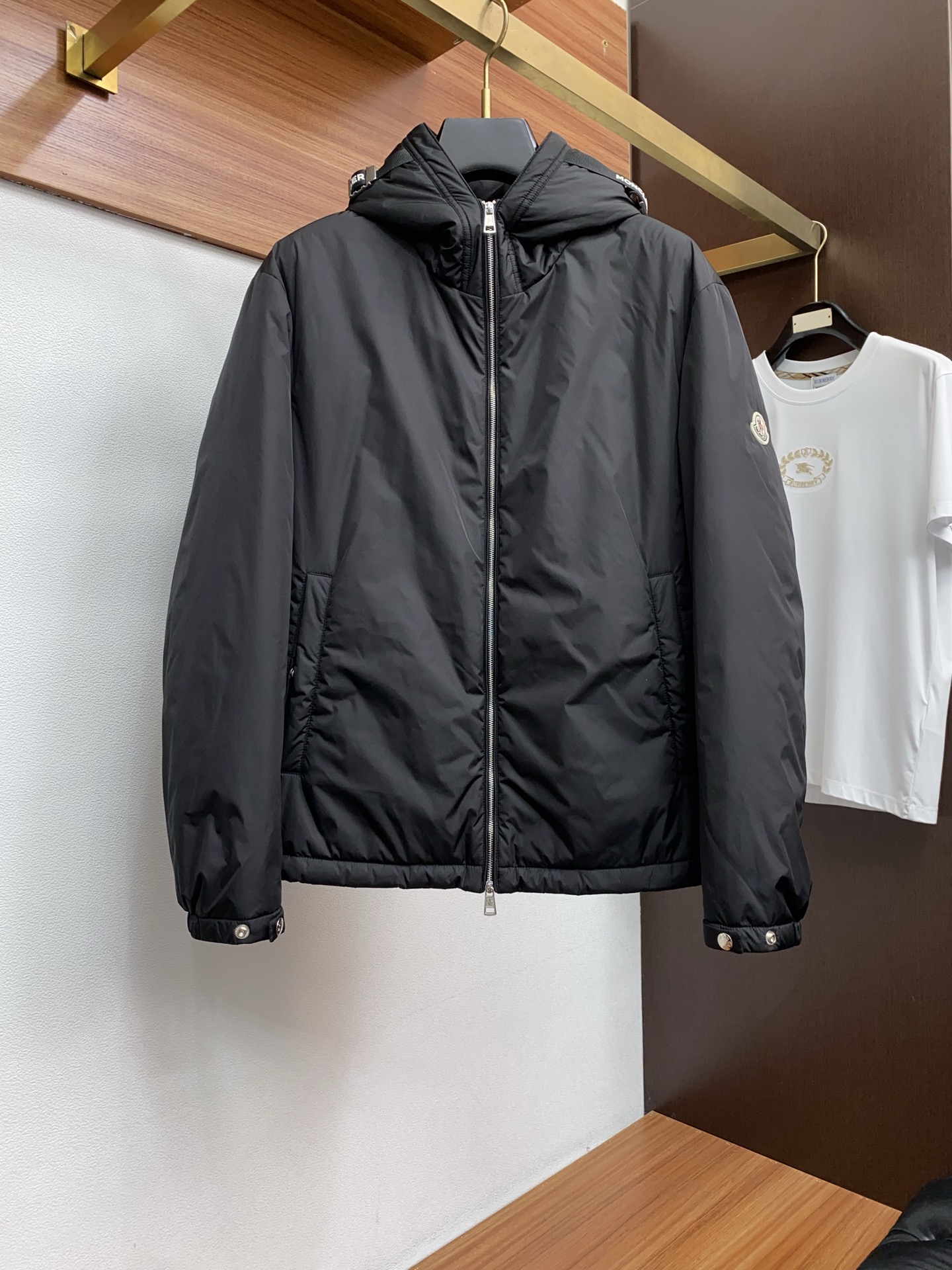 Moncler Male Down Jacket White Duck Down Hooded M-l-xl