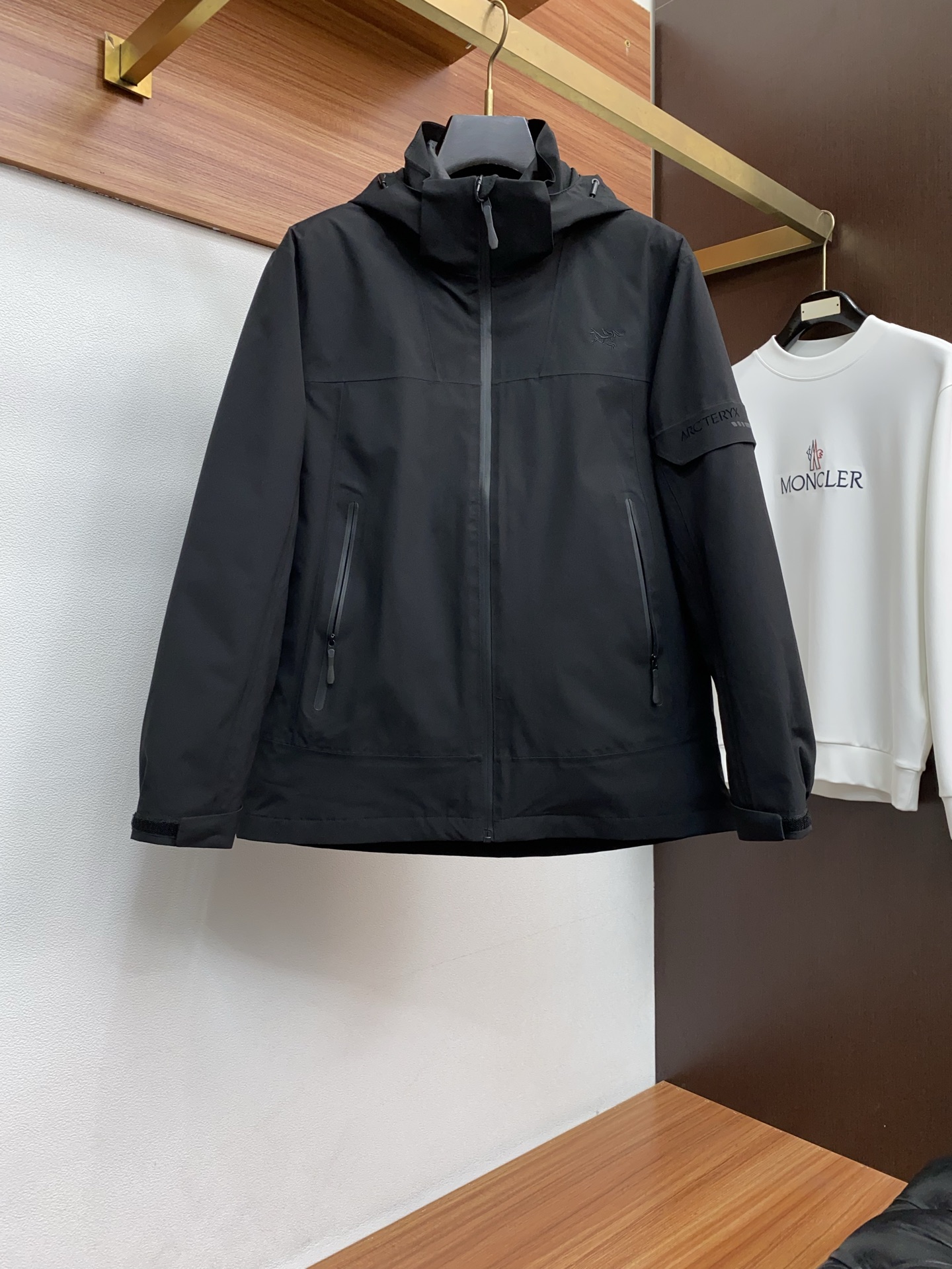 Arcteryx Male Down Jacket White Duck Down Hooded S-l-xl