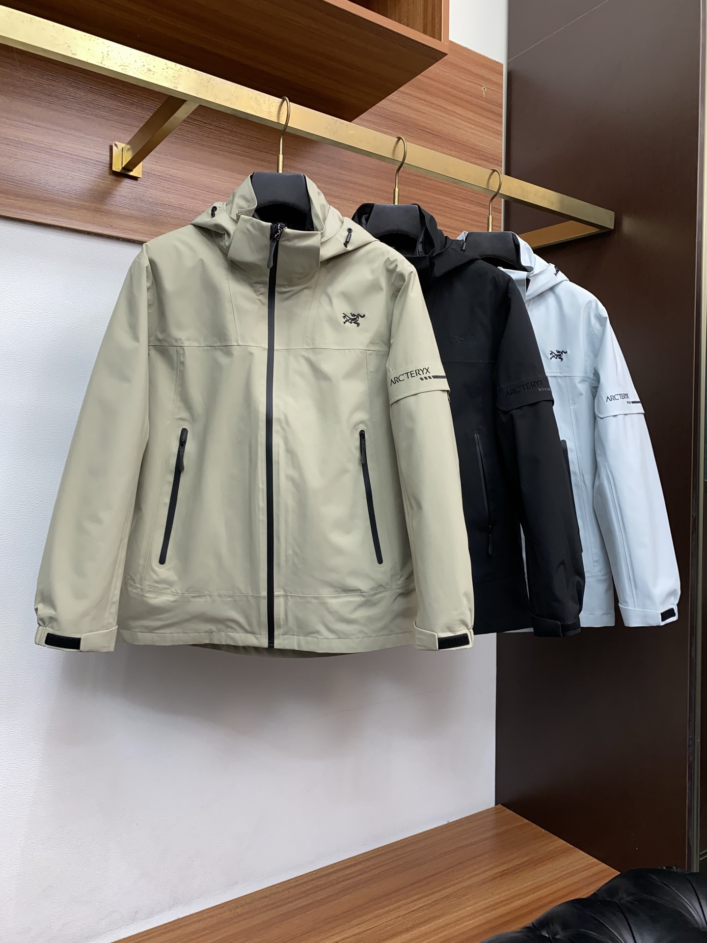 Arcteryx Male Down Jacket White Duck Down Hooded S-l-xl