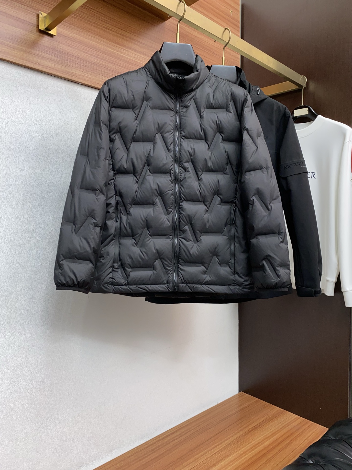 Arcteryx Male Down Jacket White Duck Down Hooded S-l-xl