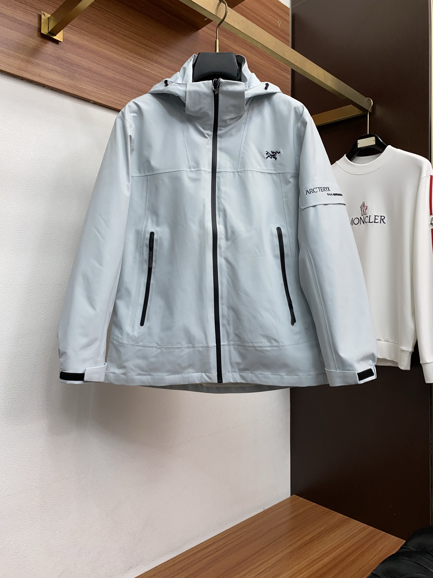 Arcteryx Male Down Jacket White Duck Down Hooded S-l-xl