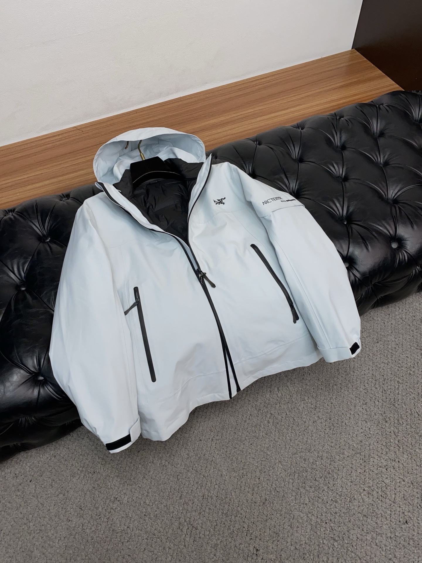 Arcteryx Male Down Jacket White Duck Down Hooded S-l-xl