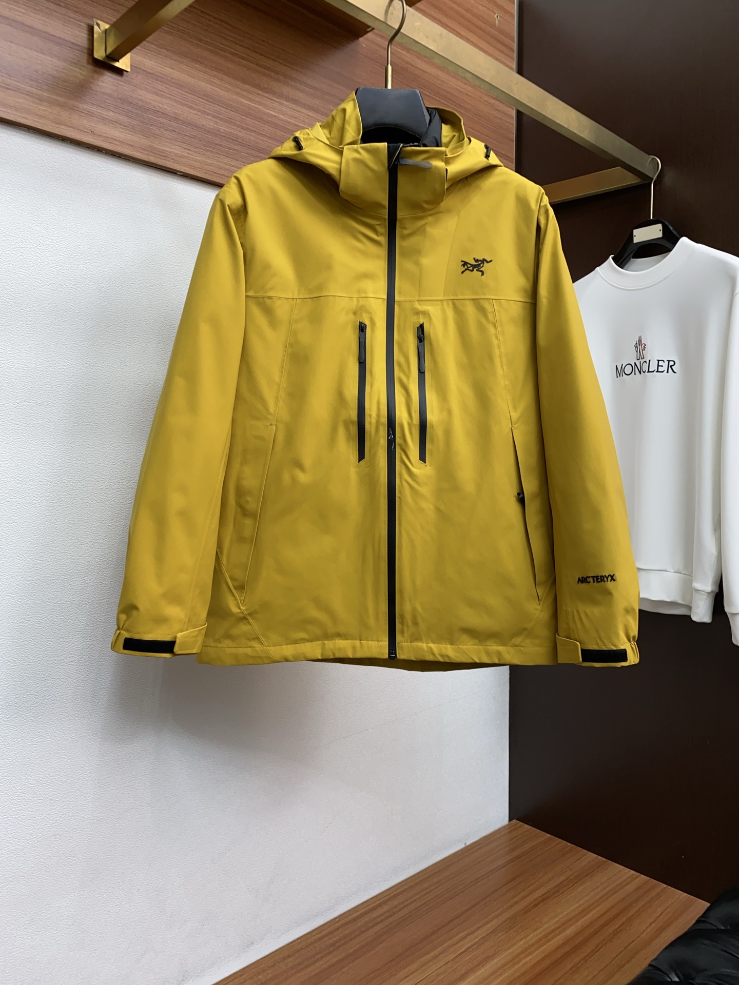 Arcteryx Male Down Jacket White Duck Down Hooded S-l-xl