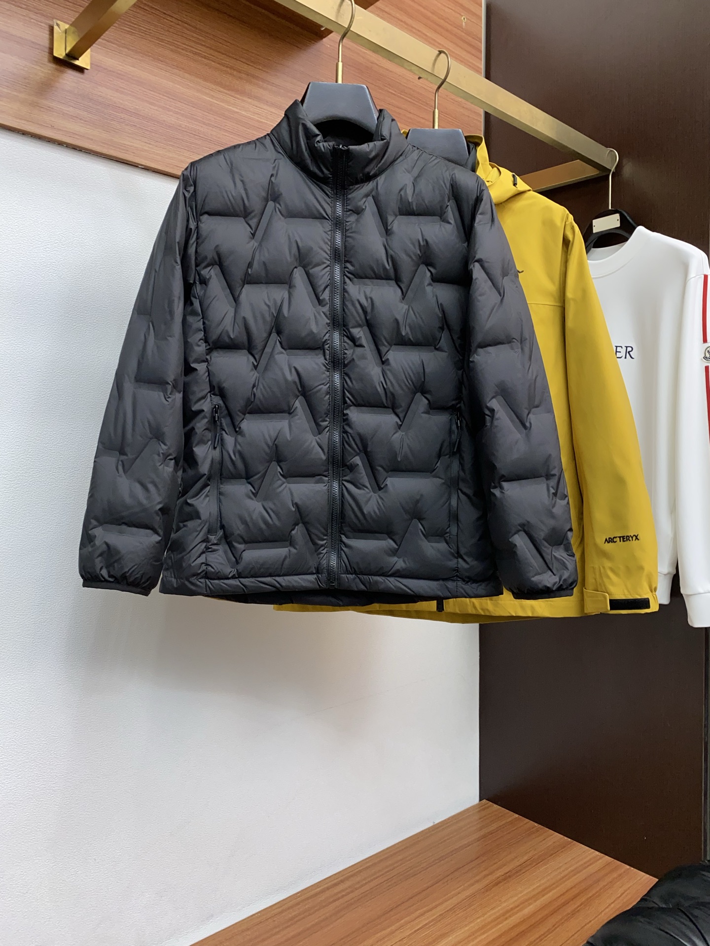 Arcteryx Male Down Jacket White Duck Down Hooded S-l-xl