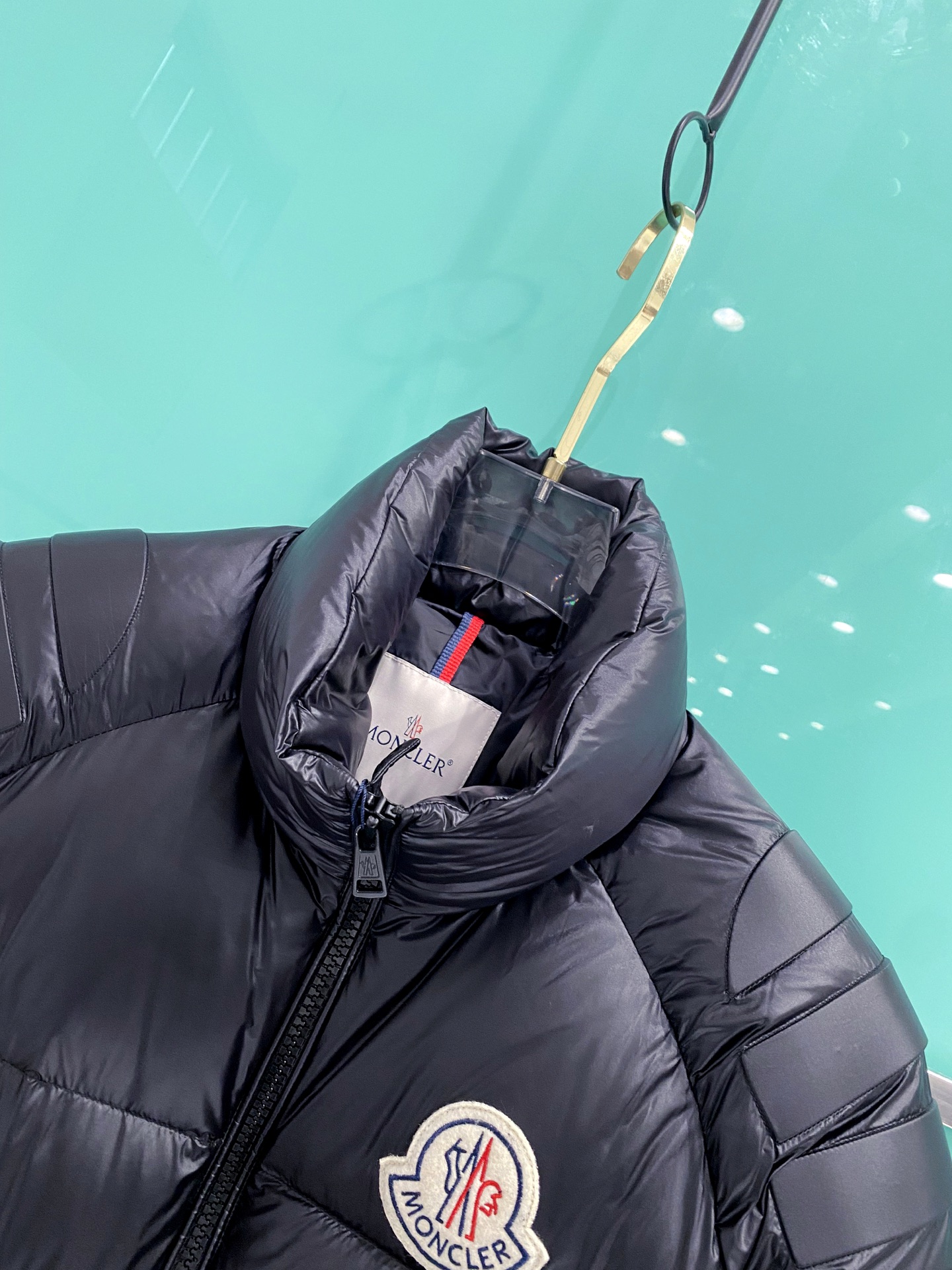 Moncler Couple Down Jacket Goose Down Black Loose Fit M-l