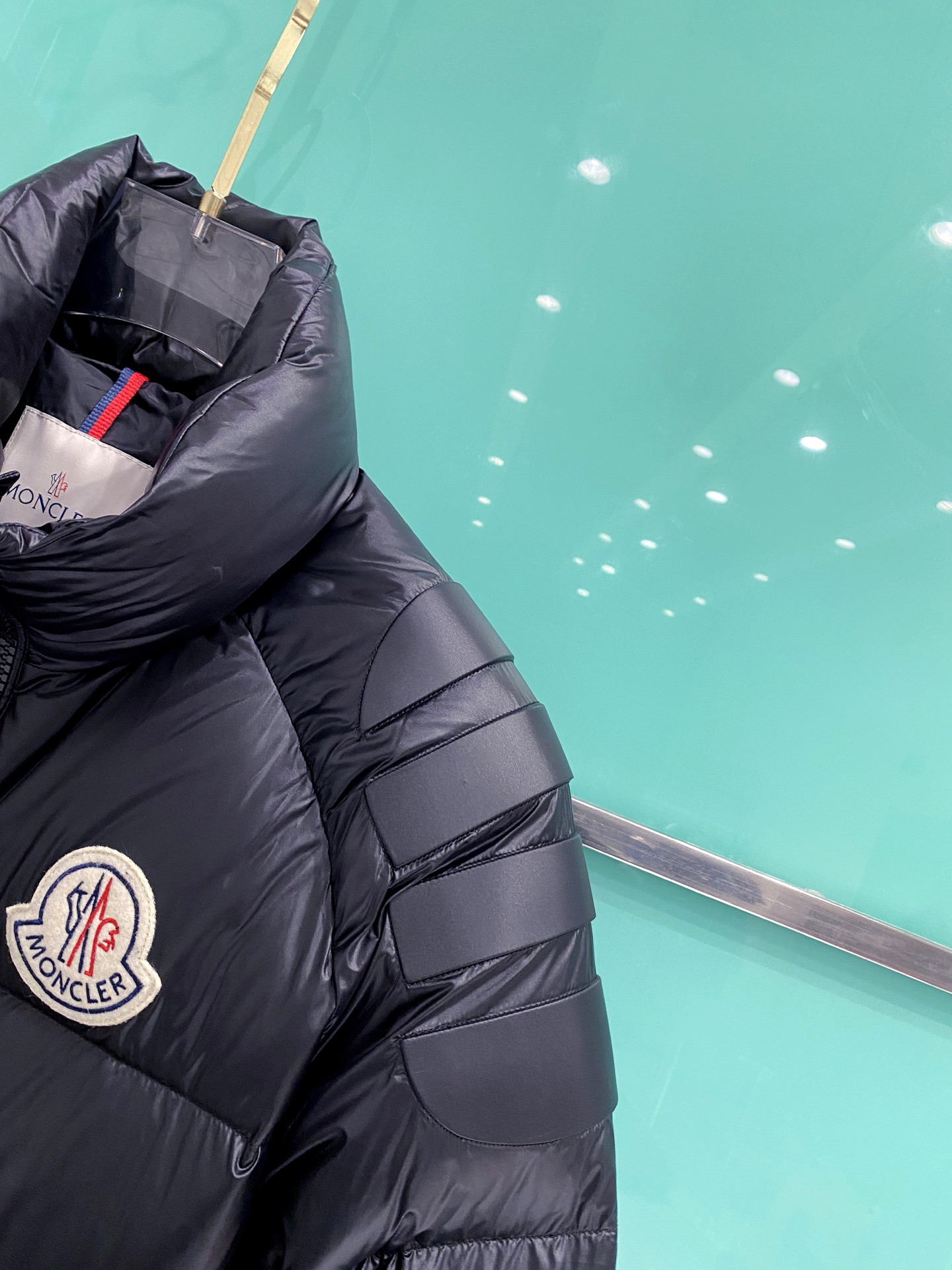 Moncler Couple Down Jacket Goose Down Black Loose Fit M-l