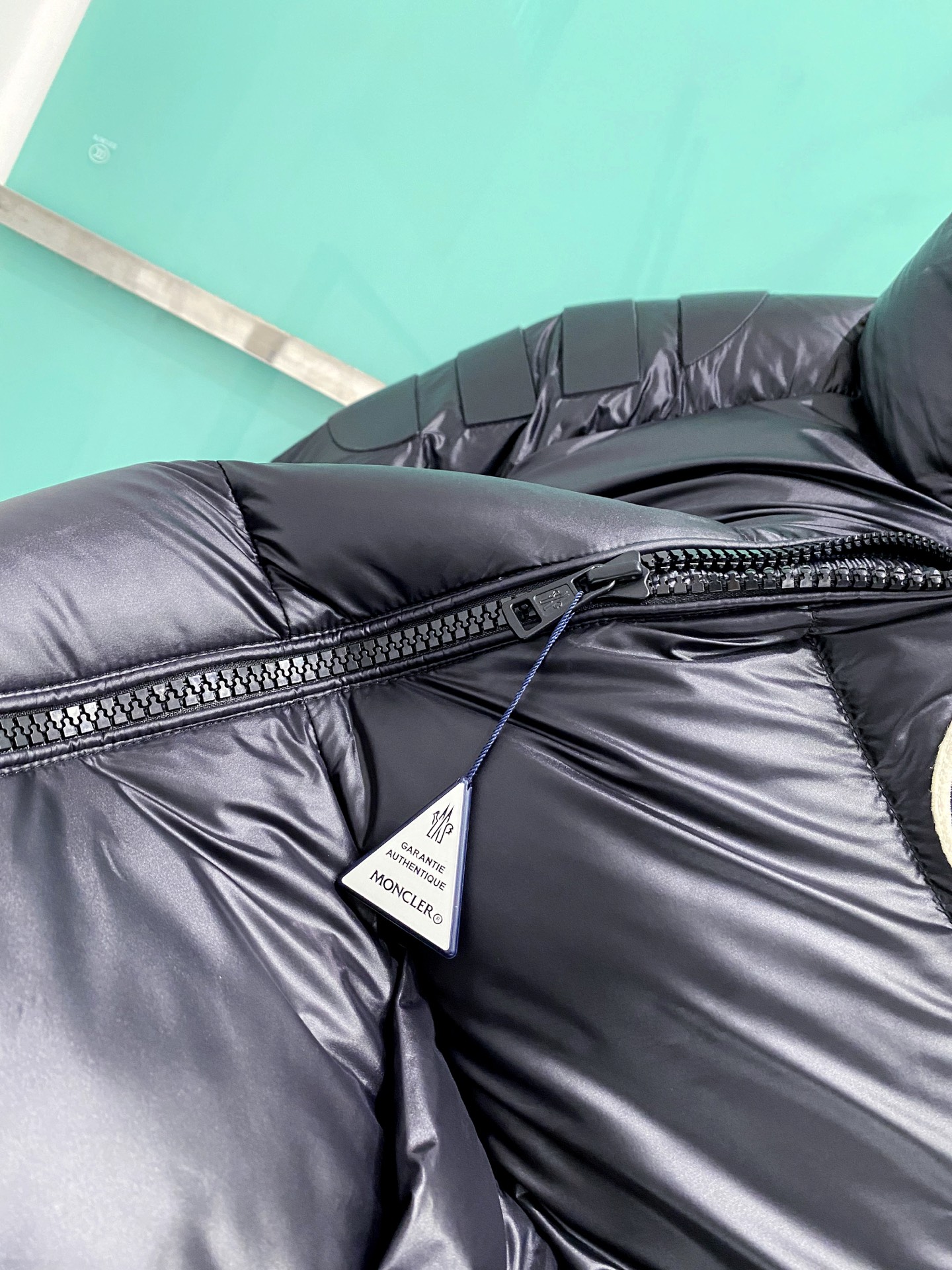 Moncler Couple Down Jacket Goose Down Black Loose Fit M-l