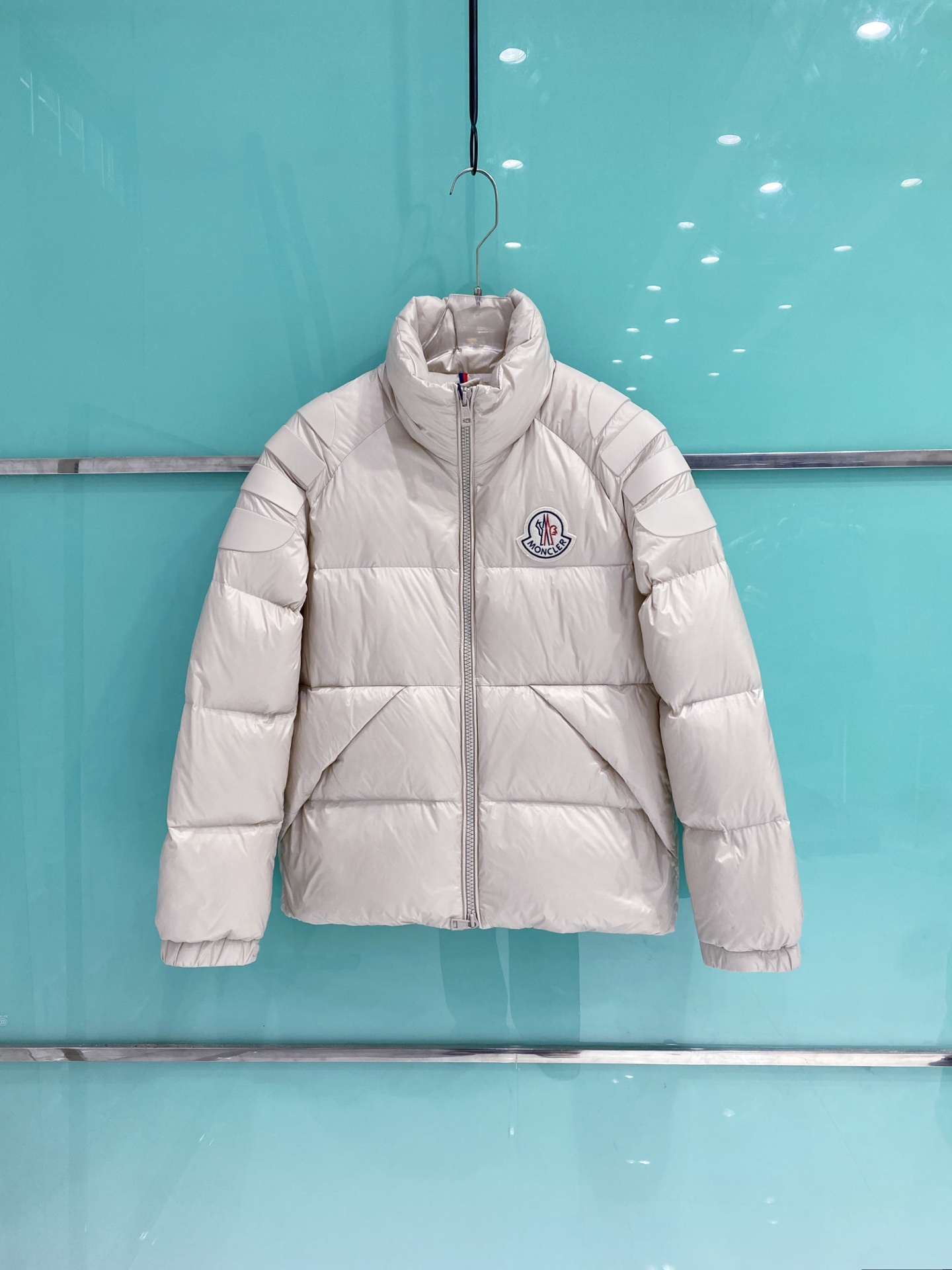 Moncler Couple Down Jacket Goose Down Black Loose Fit M-l