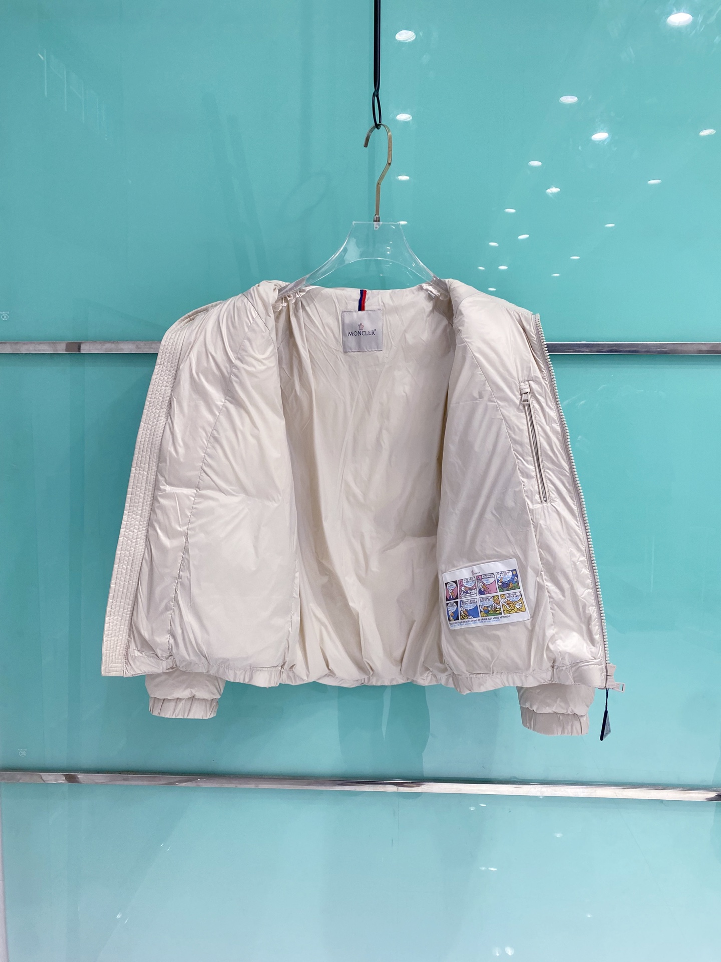 Moncler Couple Down Jacket Goose Down Black Loose Fit M-l