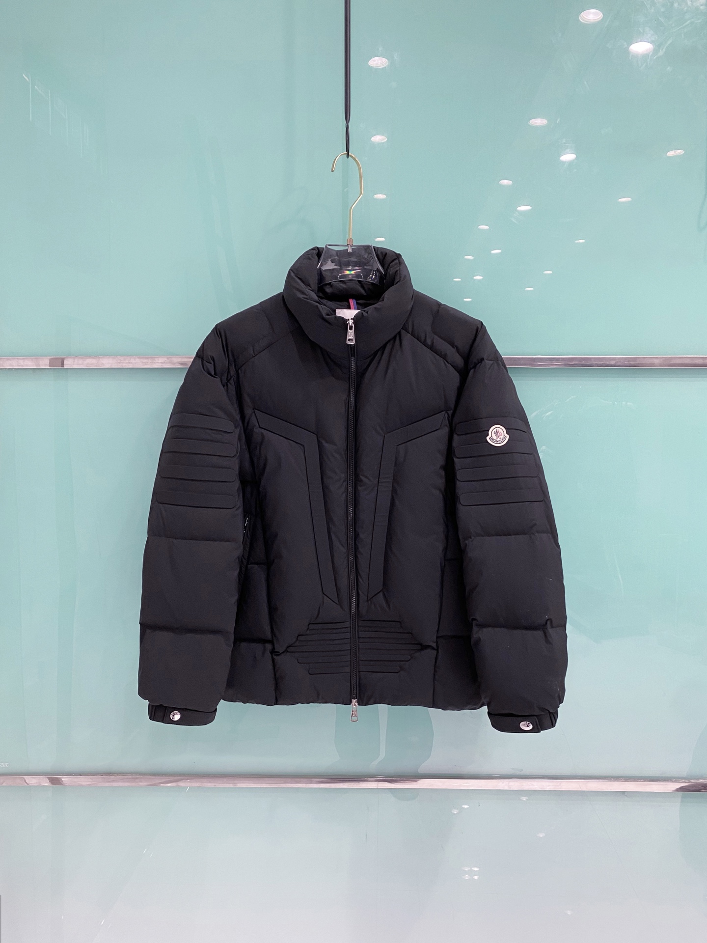 Moncler Male Down Jacket White Duck Down Black S-m-l