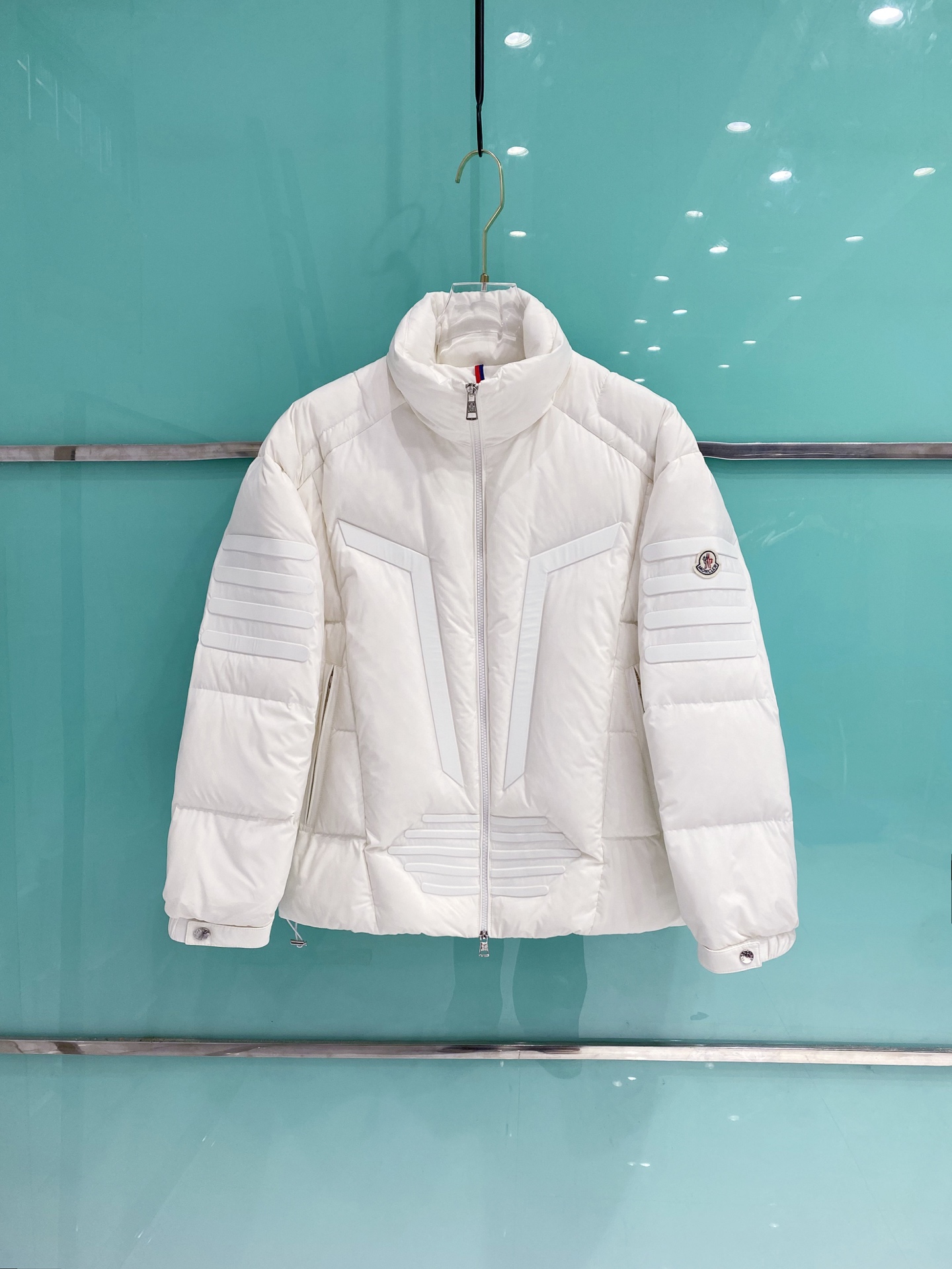 Moncler Male Down Jacket White Duck Down Black S-m-l