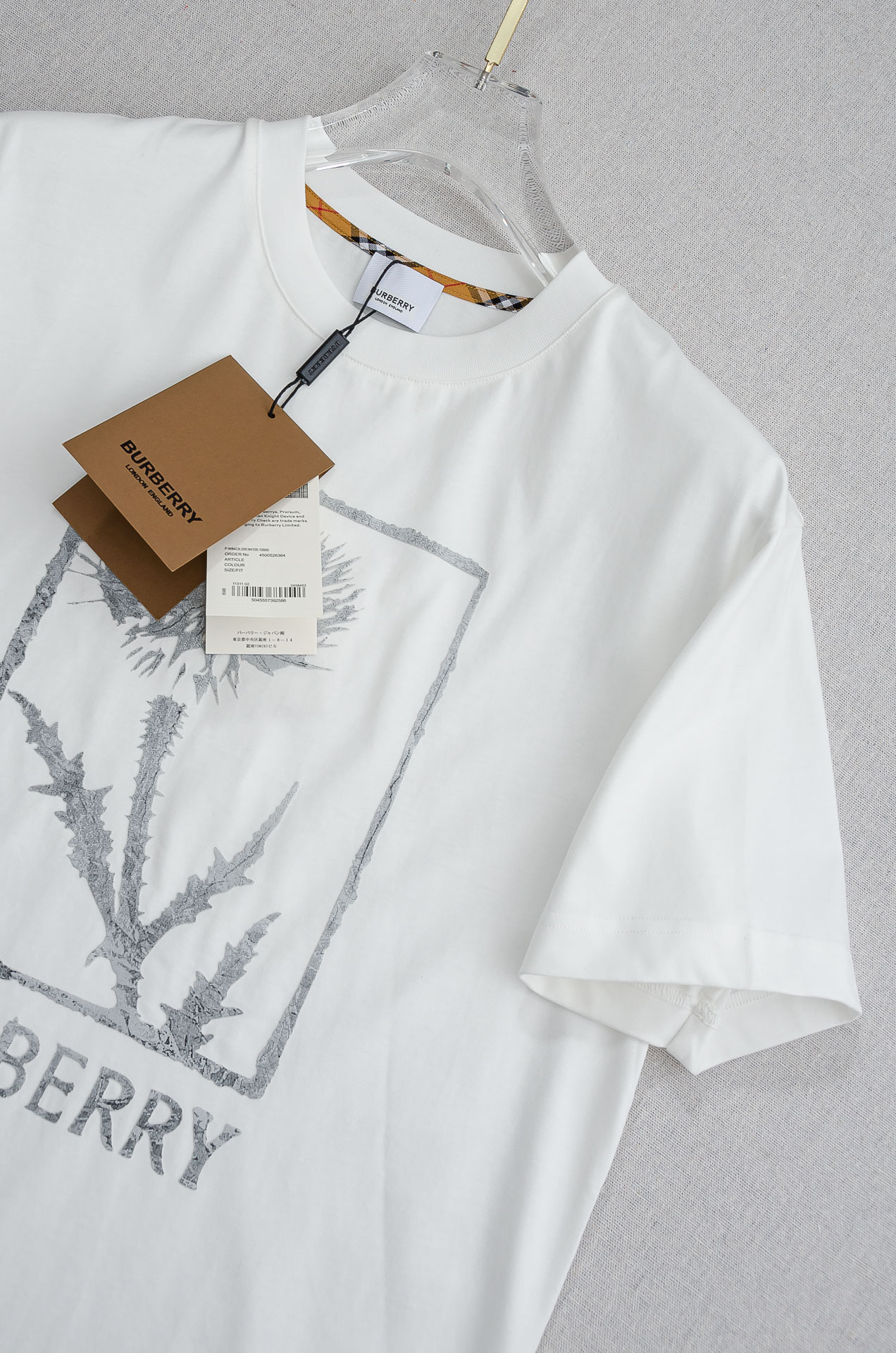 Burberry Male Basic Clothing Cotton Printed S-xl