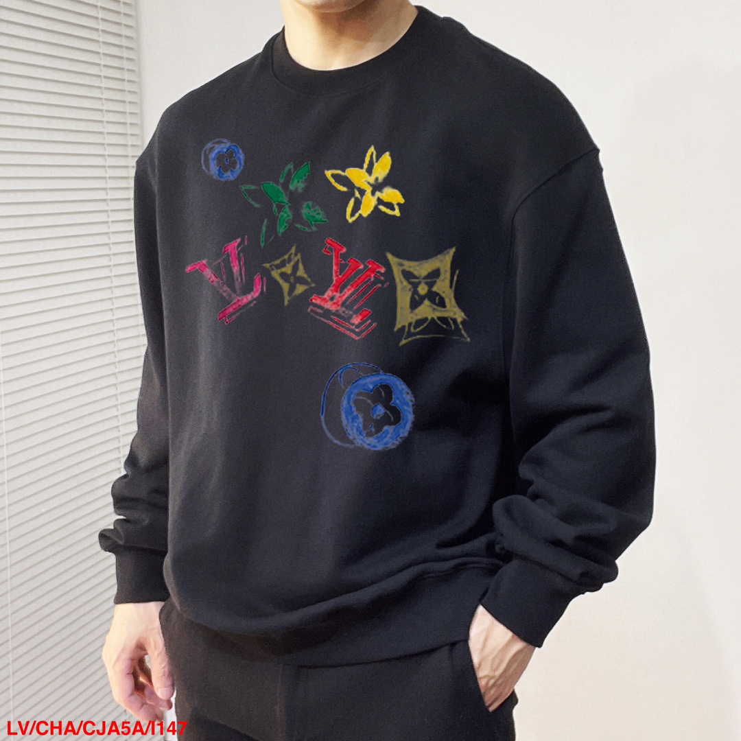 Louis Vuitton Hoodie Cotton Printed M-l-xl-182160
