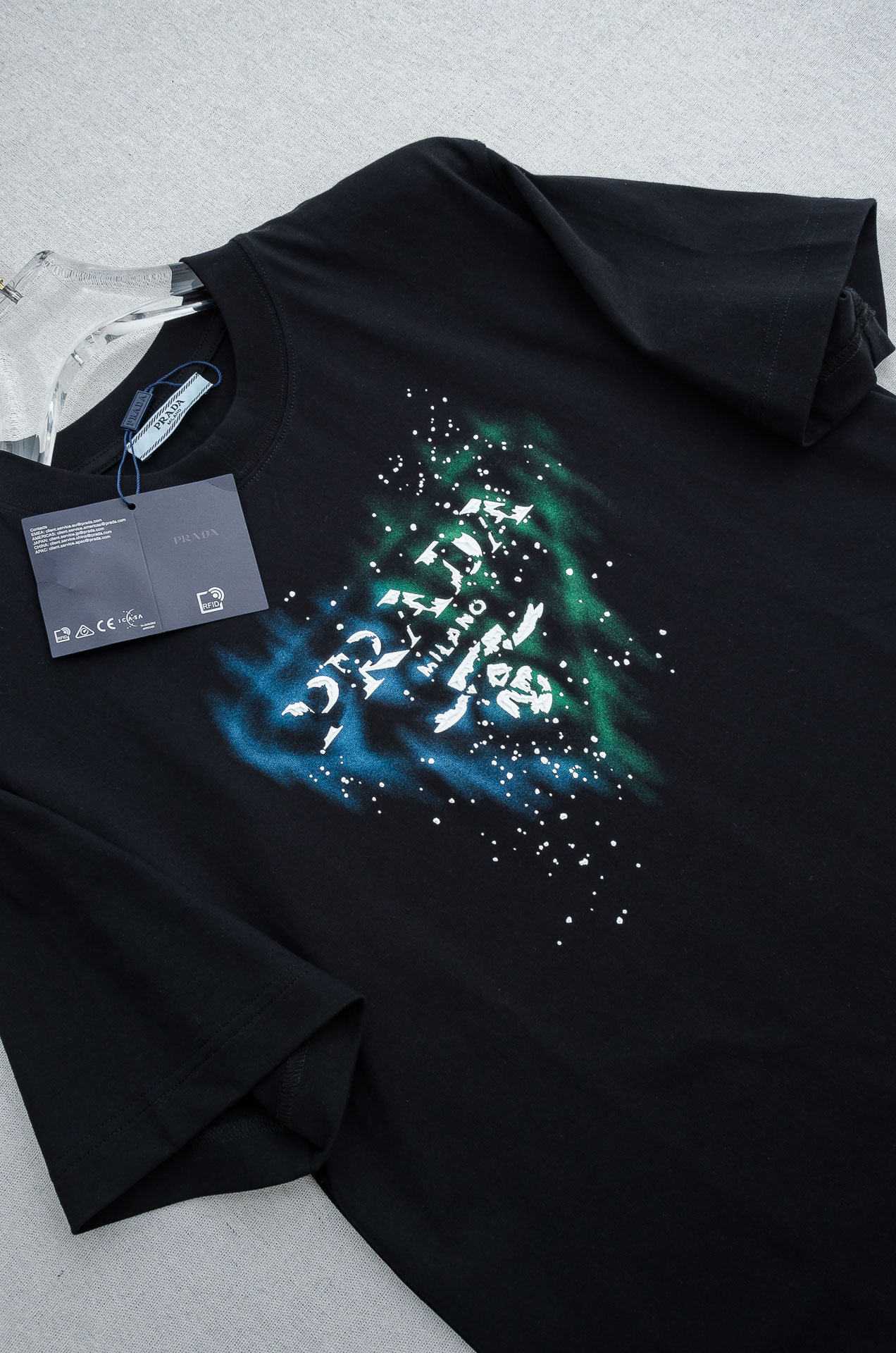 Prada Male Basic Clothing Cotton Printed S-xl