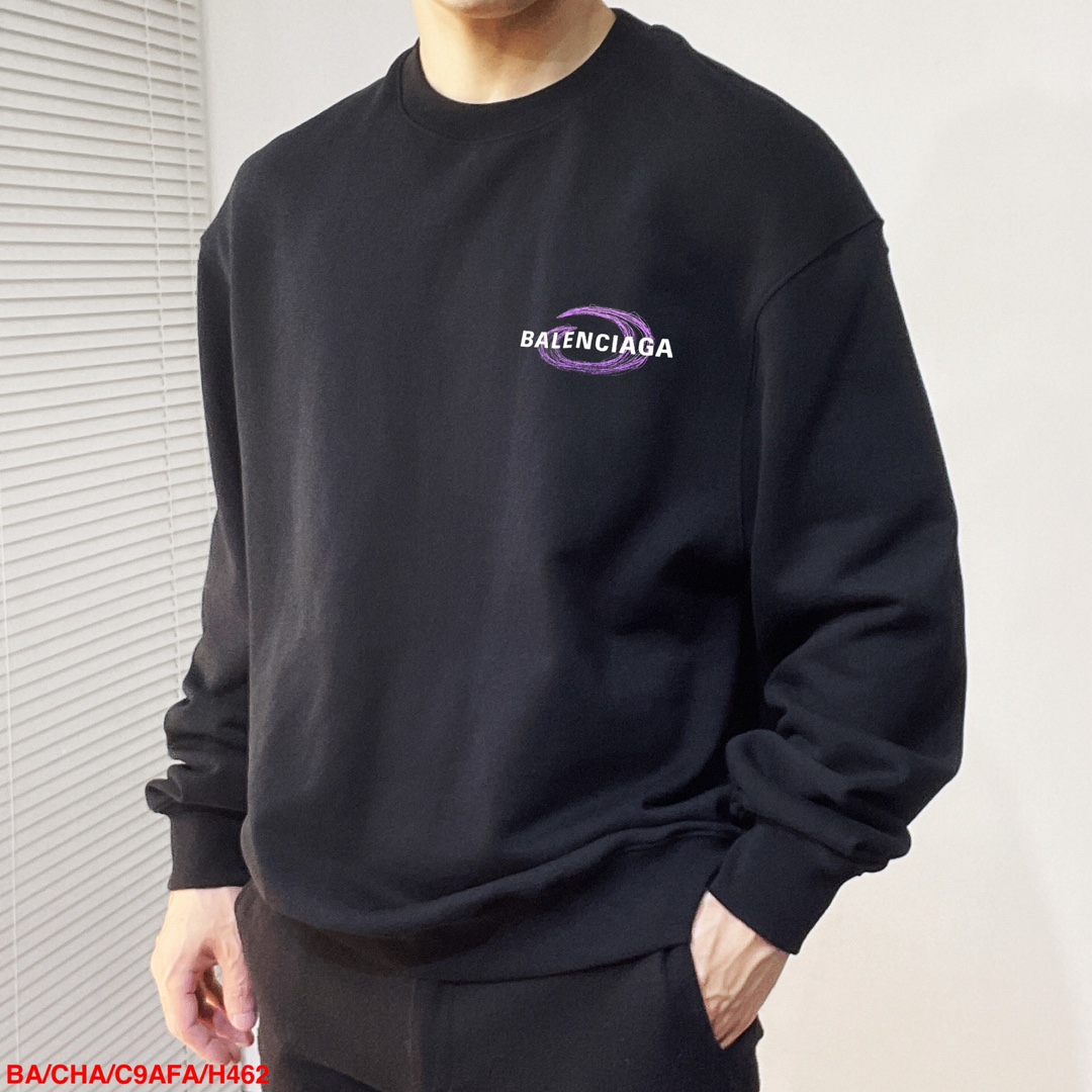 Balenciaga Hoodie Cotton Printed M-l-xl-182160