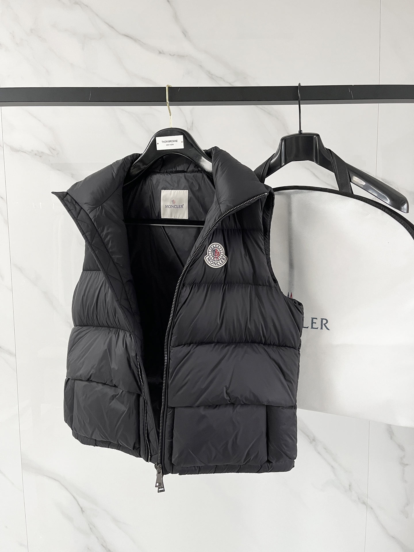 Moncler Female Down Vest Black Couple Style S-m-l