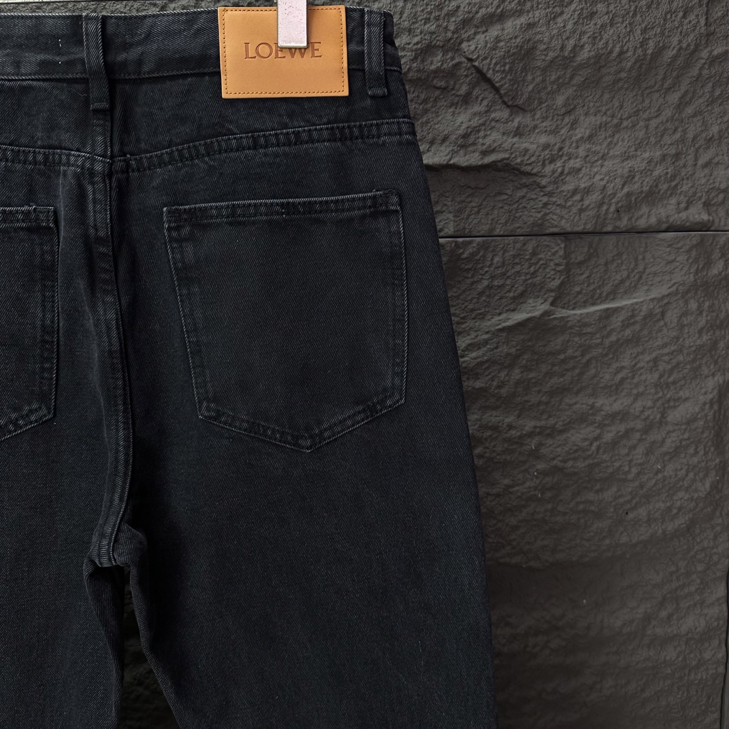 Loewe Couple Jeans Black Loose Fit L