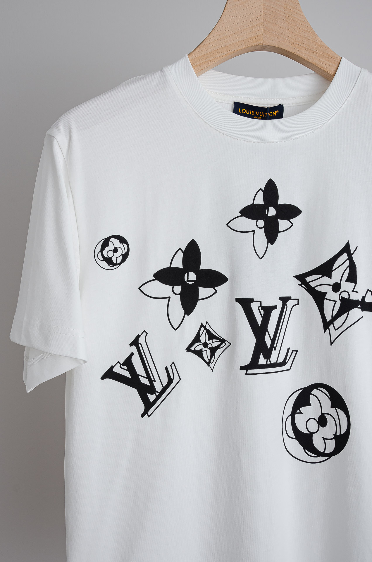 Louis Vuitton Male Basic Clothing Cotton Printed S-l-xl