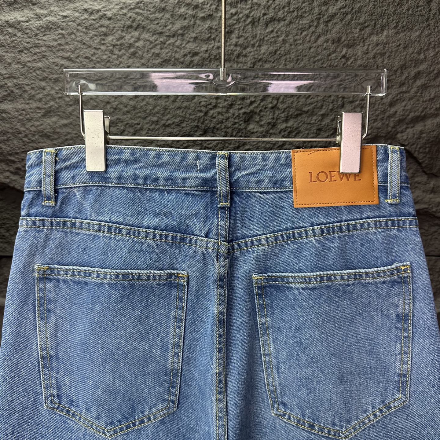 Loewe Couple Jeans Blue Loose Fit L
