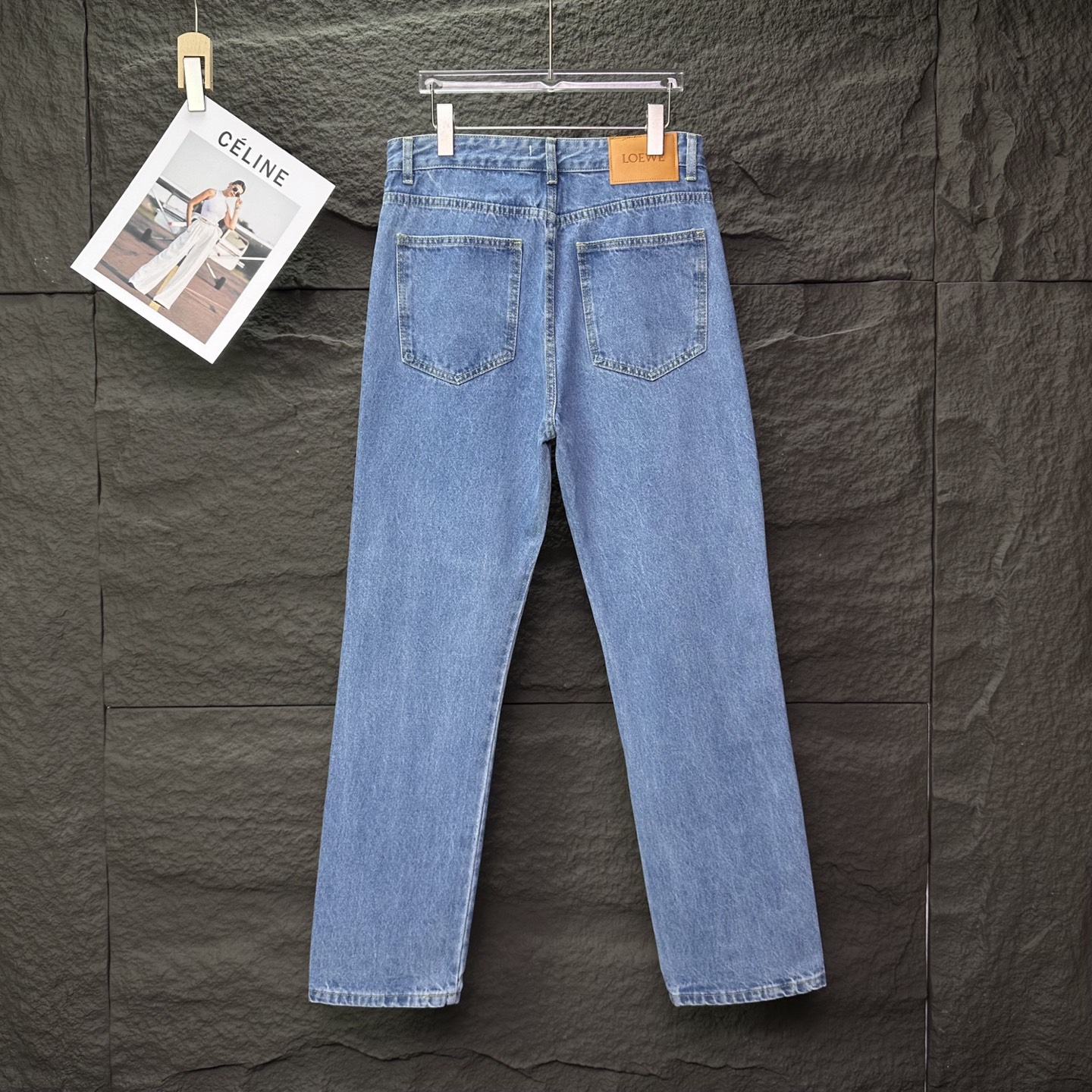 Loewe Couple Jeans Blue Loose Fit L