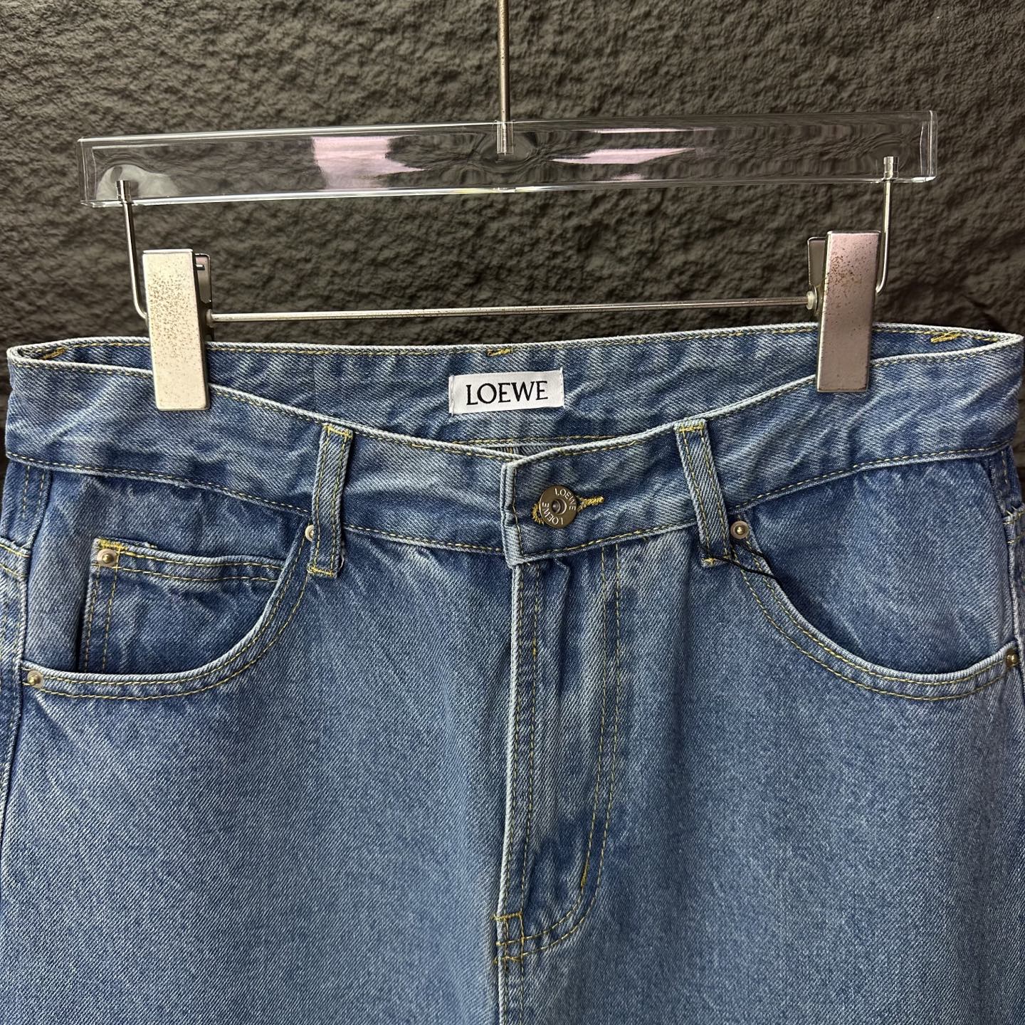 Loewe Couple Jeans Blue Loose Fit L