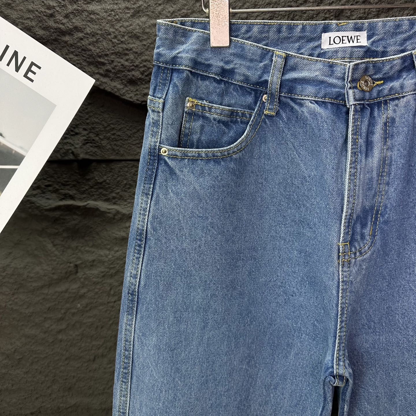 Loewe Couple Jeans Blue Loose Fit L