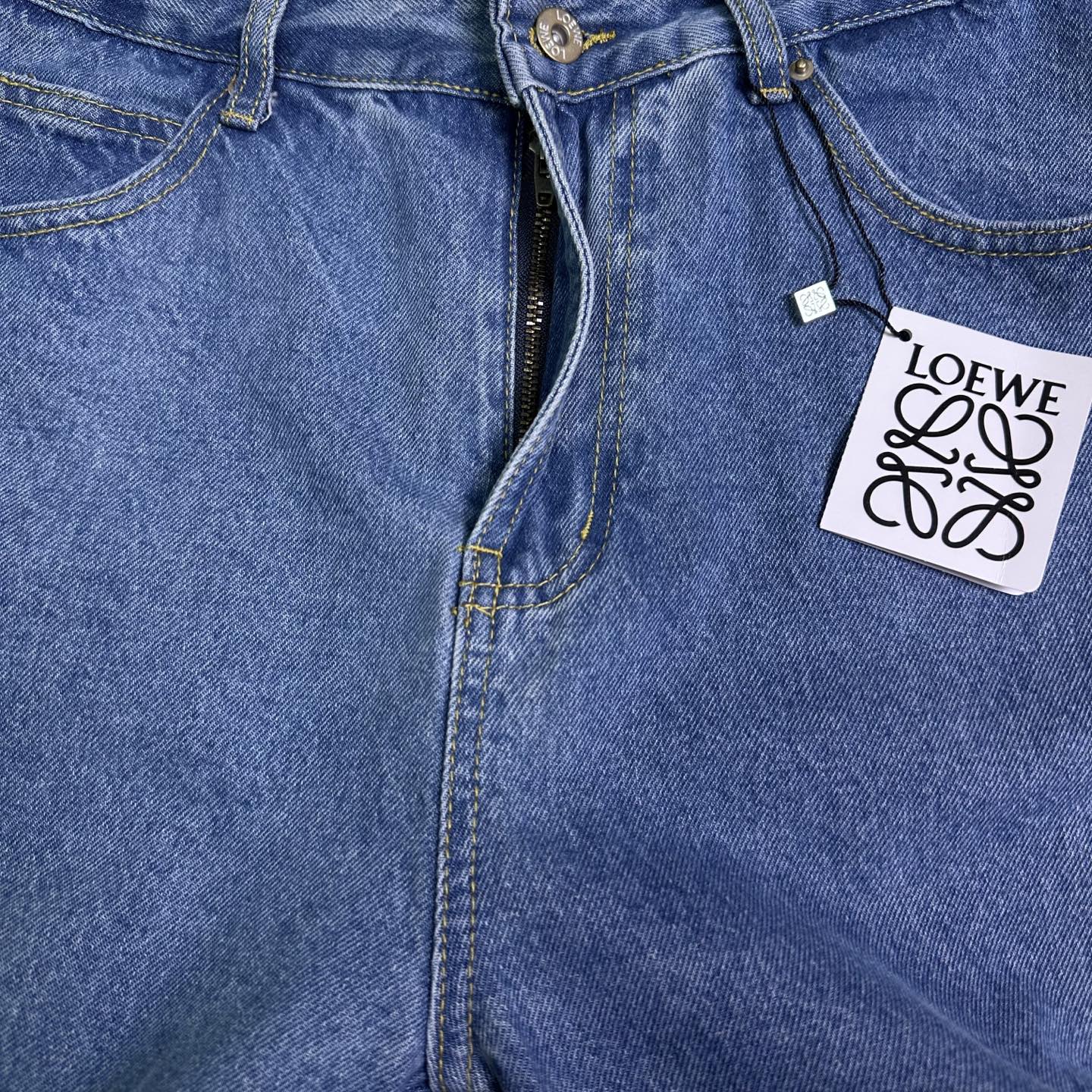 Loewe Couple Jeans Blue Loose Fit L