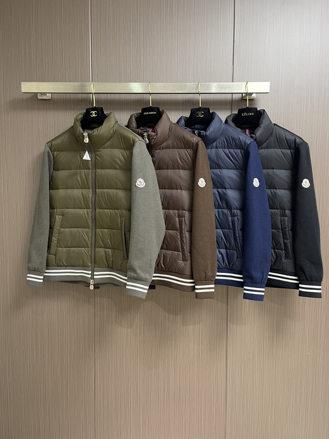 Moncler Couple Down Jacket Knitted M-l