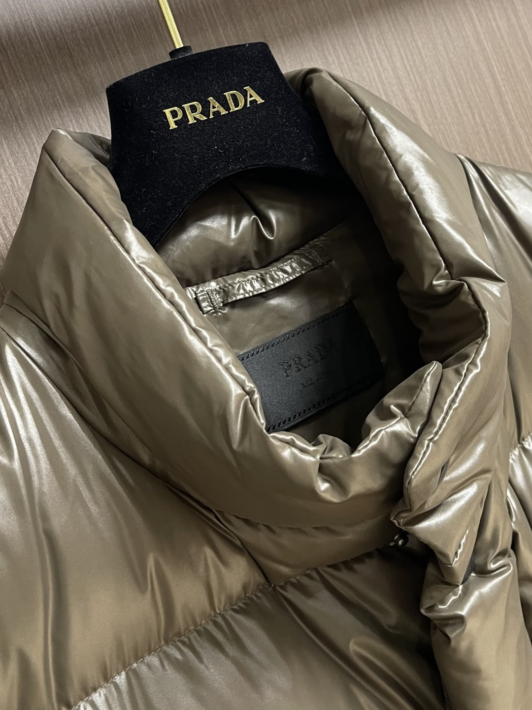 Prada Down Jacket White Duck Down Loose Fit S-m-l-xl