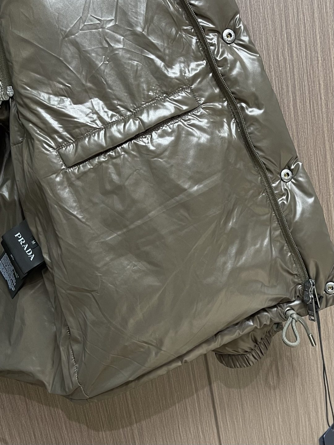 Prada Down Jacket White Duck Down Loose Fit S-m-l-xl