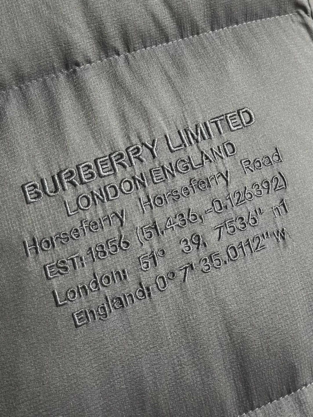 Burberry Male Down Jacket White Duck Down Hooded L