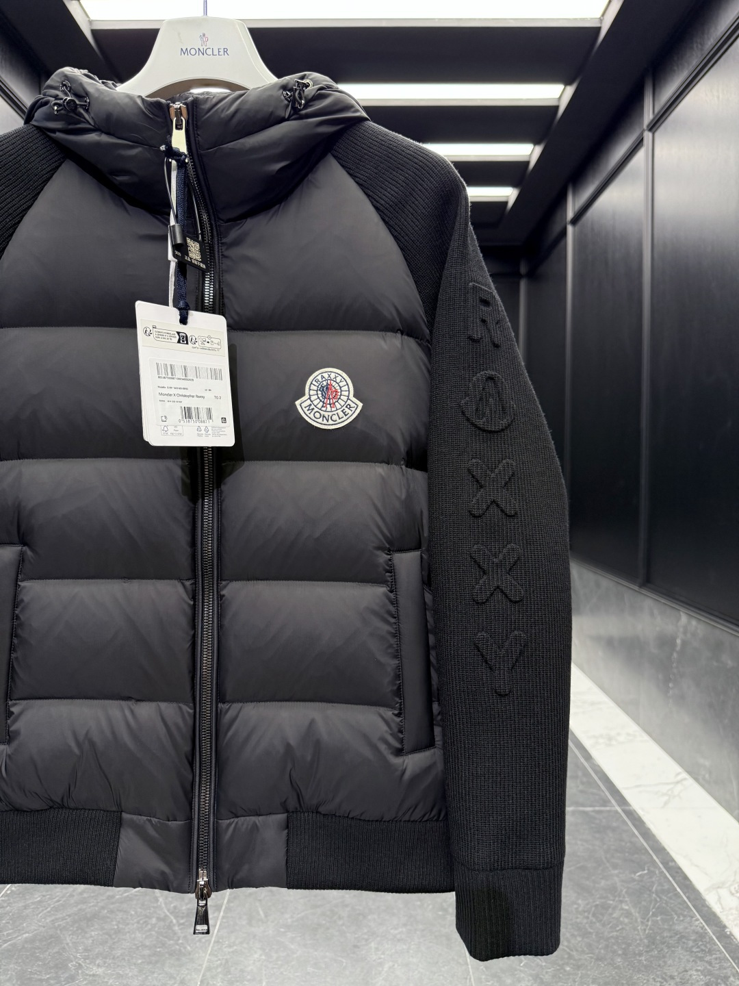 Moncler Female Down Jacket Knitted Hooded S-m-l