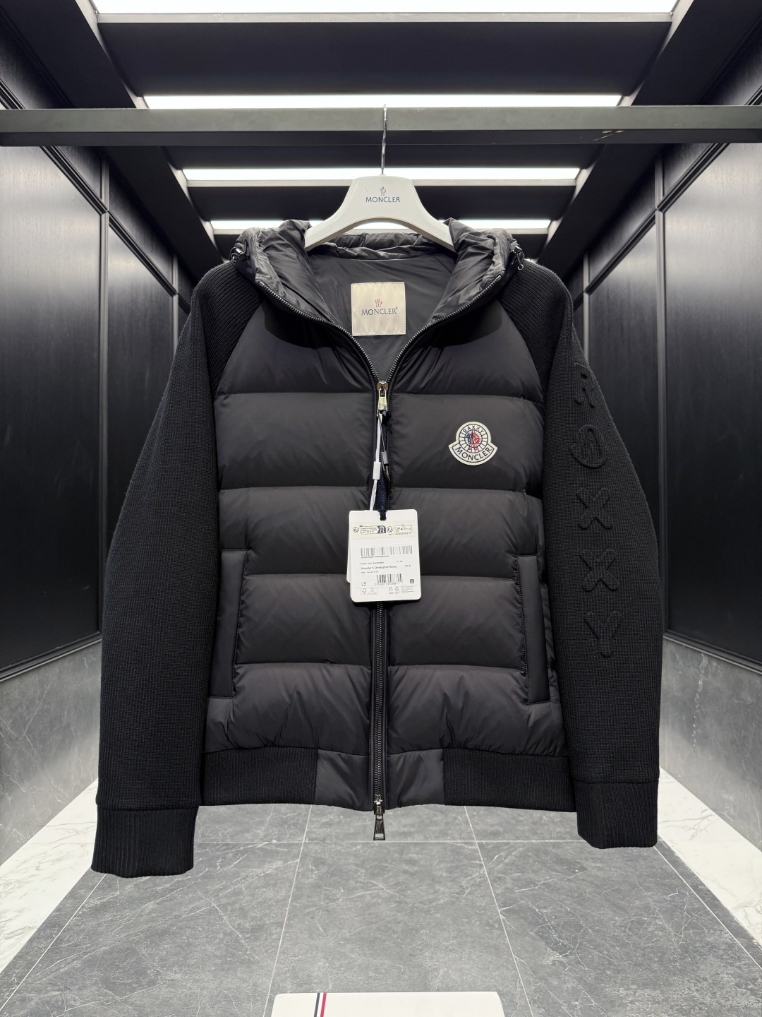 Moncler Female Down Jacket Knitted Hooded S-m-l